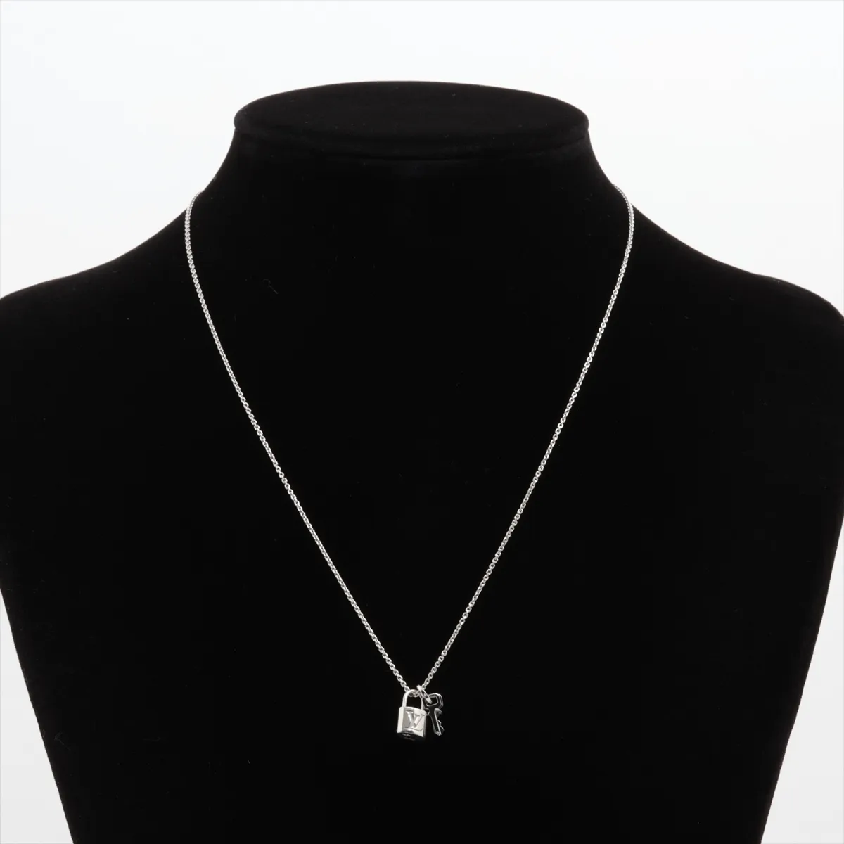 Lockit Pendant Necklace, 750 (WG), 8.4g, 097383 — view 5