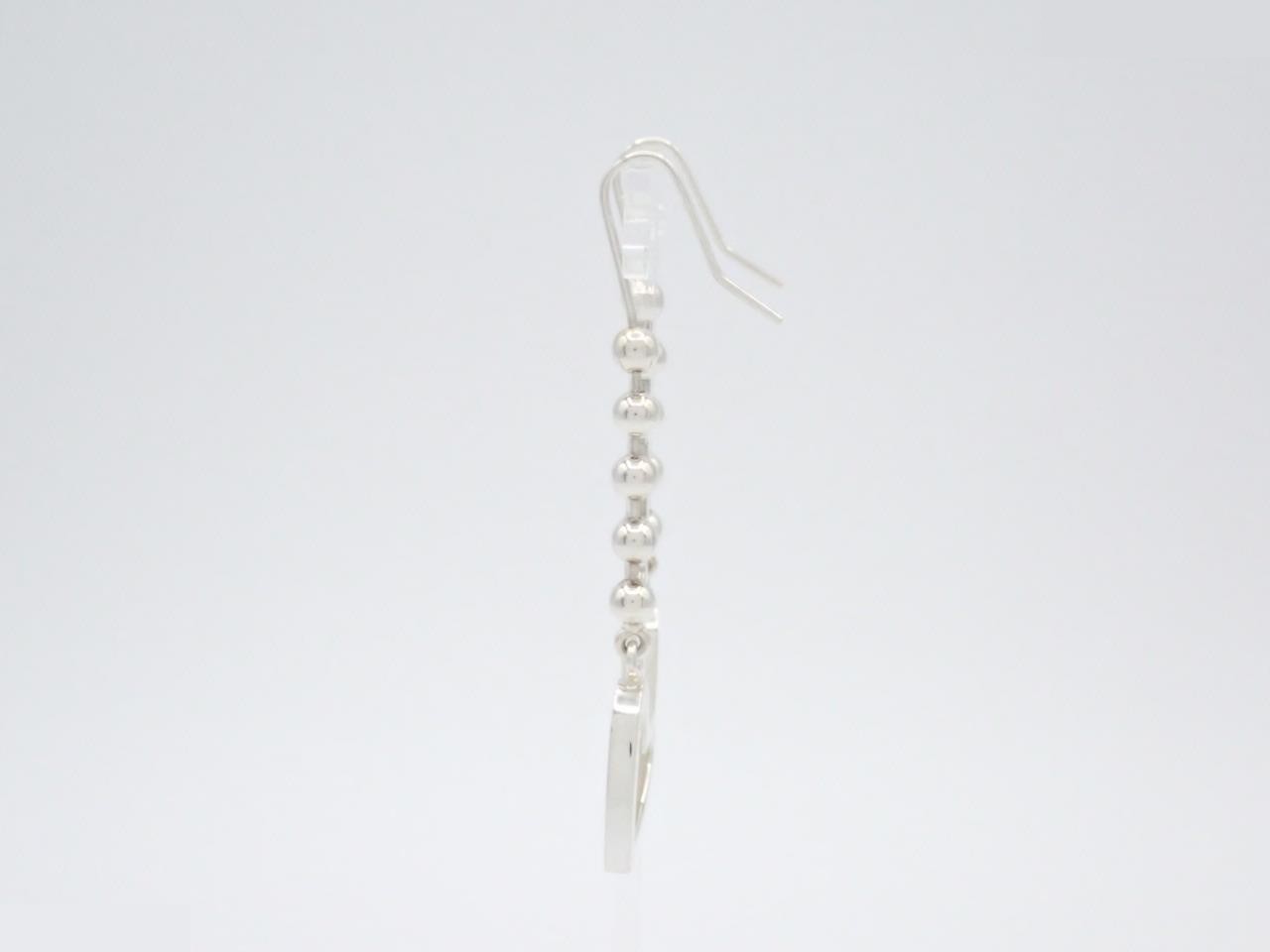 Heart ball chain earrings 925/7.0g — view 3