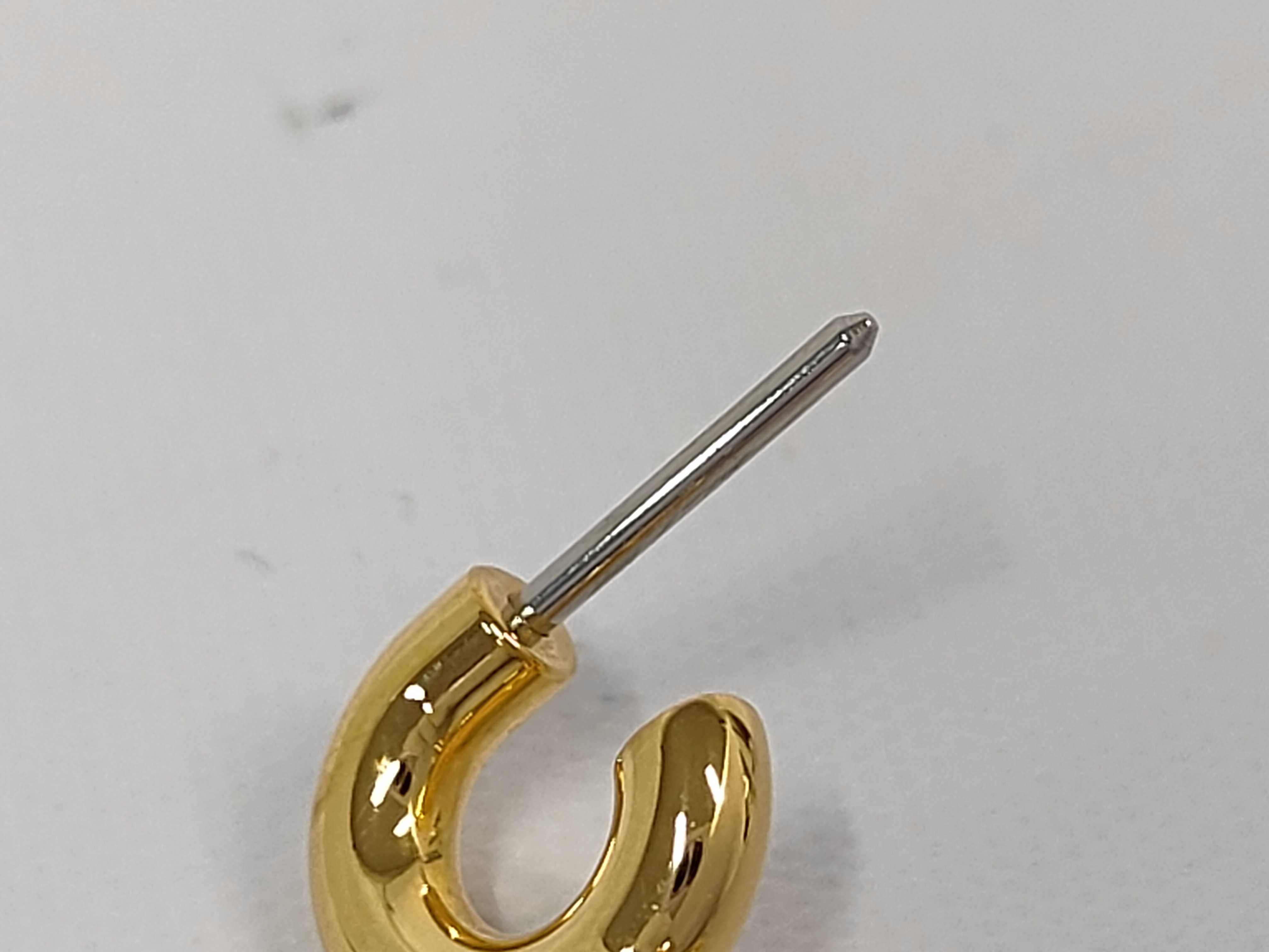 Equestre Earrings, Mauve Pale x Gold Hardware, Hermes Earrings — view 5
