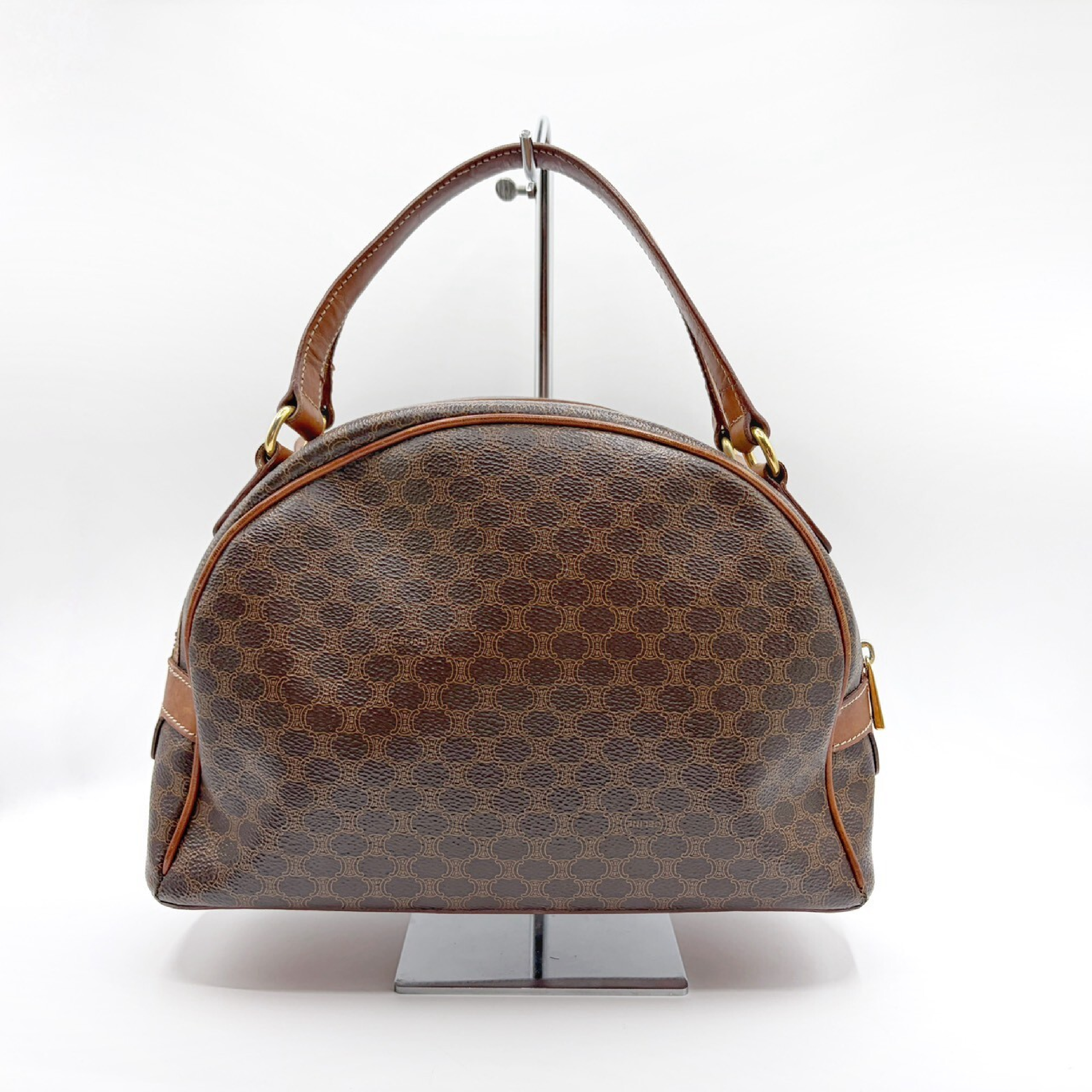 Macadam PVC Leather Handbag, Brown — view 2