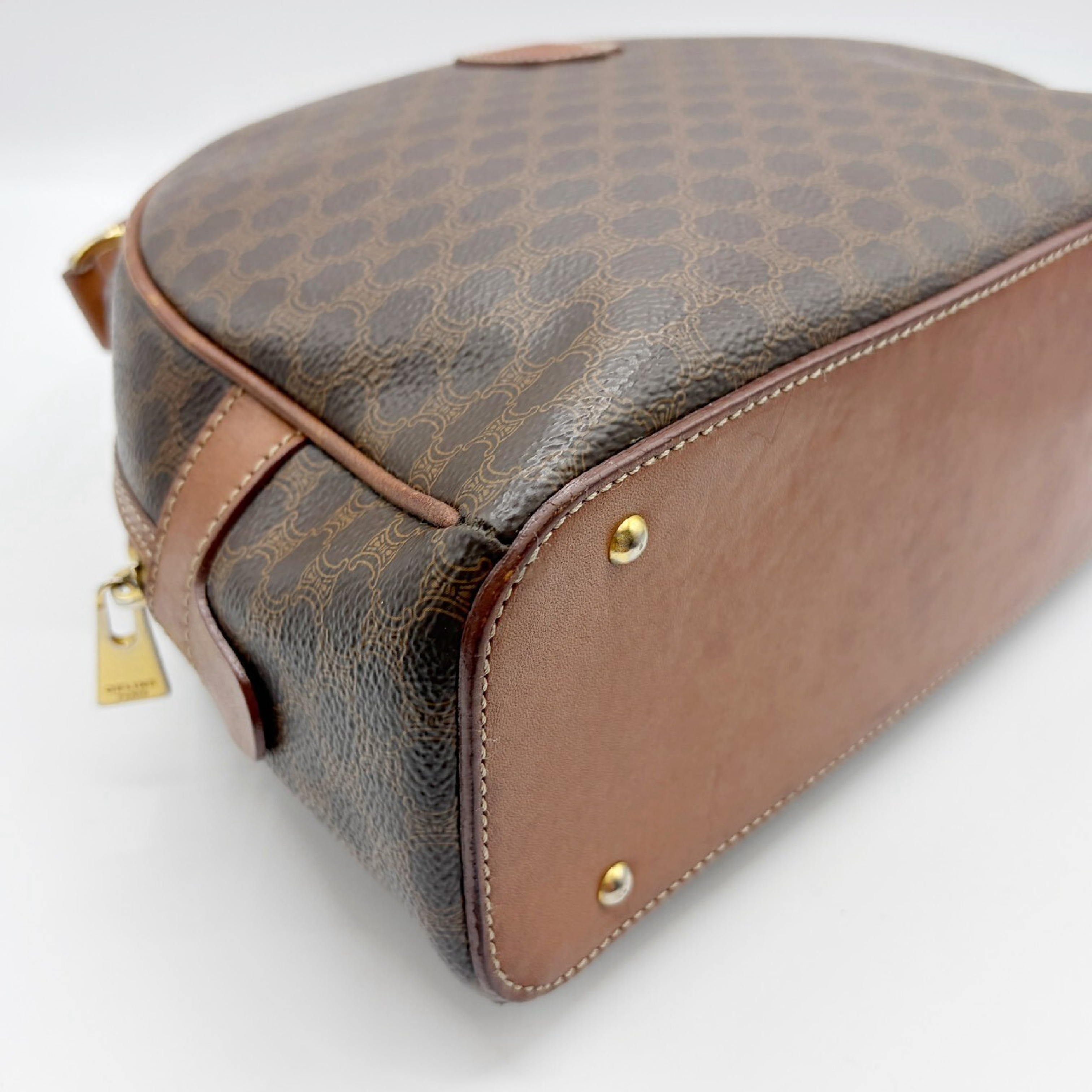 Macadam PVC Leather Handbag, Brown — view 4