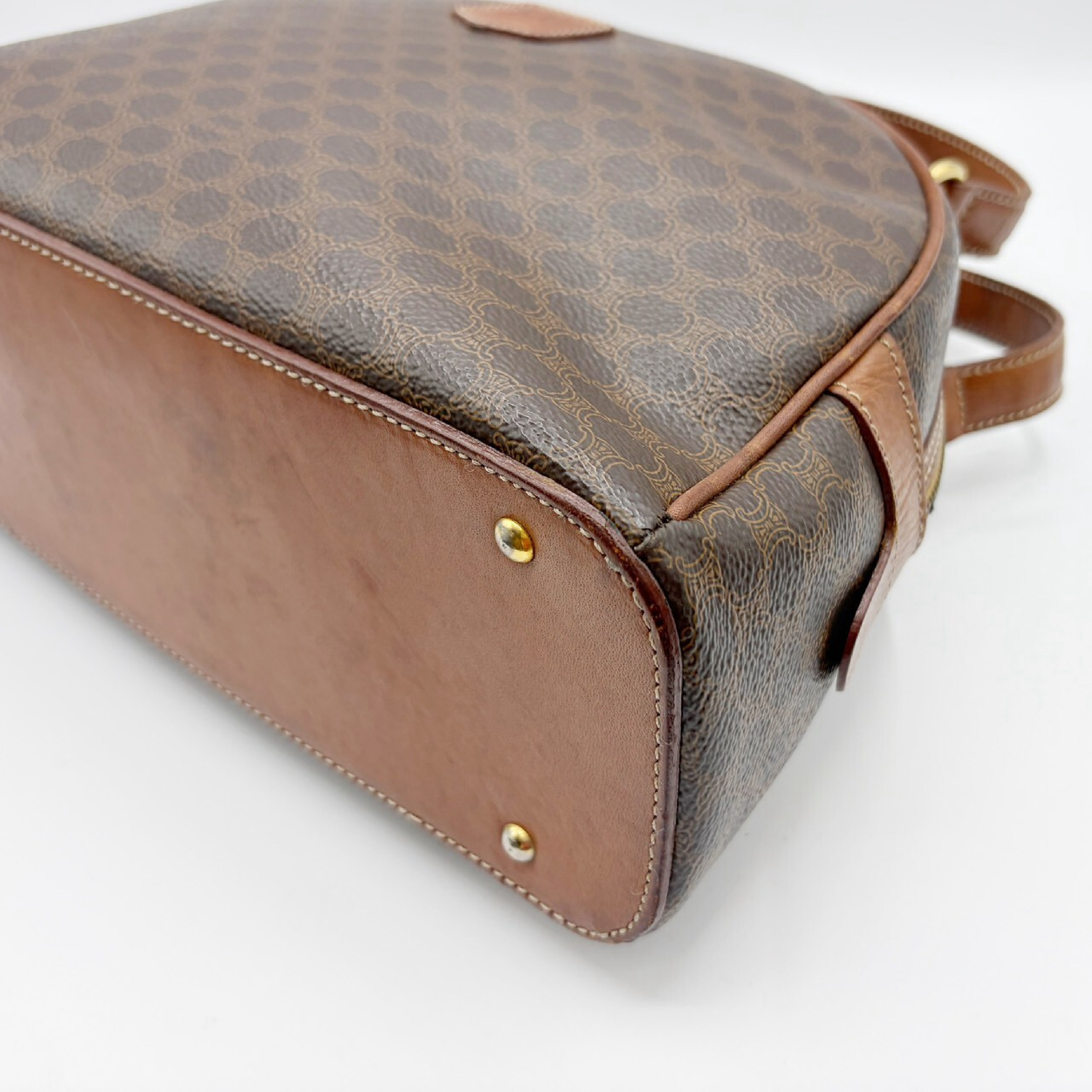 Macadam PVC Leather Handbag, Brown — view 5