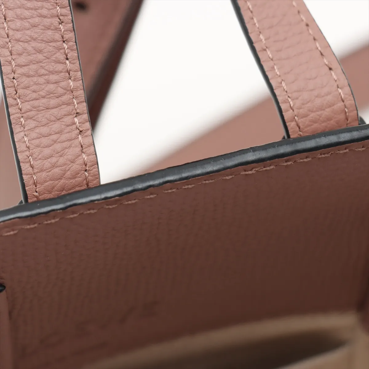 Hammock Drawstring Mini Leather 2WAY Handbag Pink — view 13