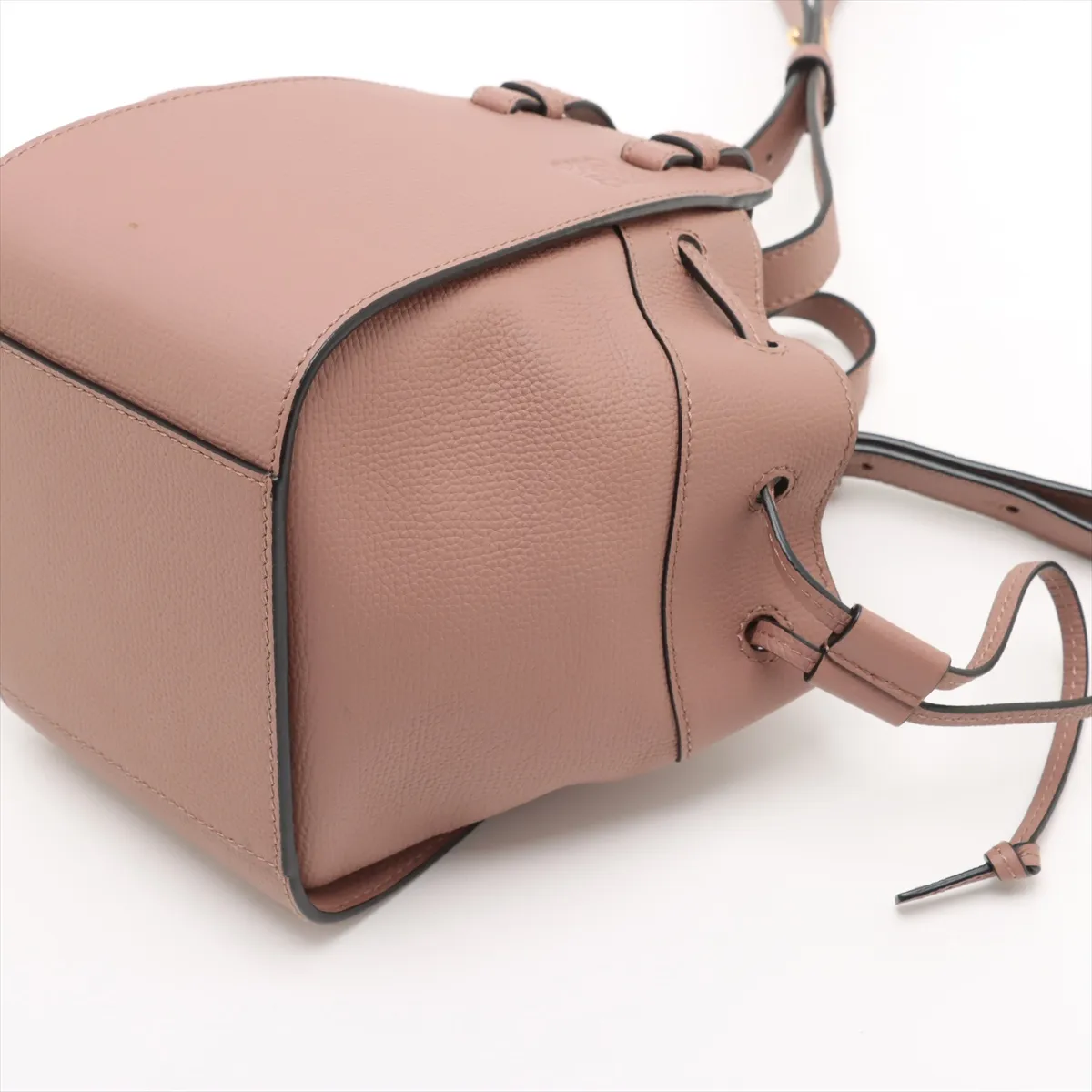 Hammock Drawstring Mini Leather 2WAY Handbag Pink — view 3