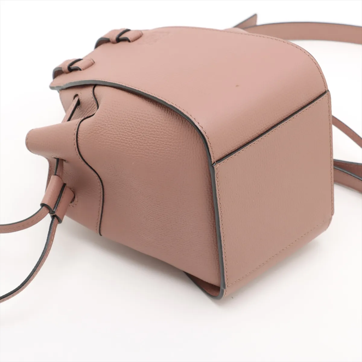 Hammock Drawstring Mini Leather 2WAY Handbag Pink — view 4