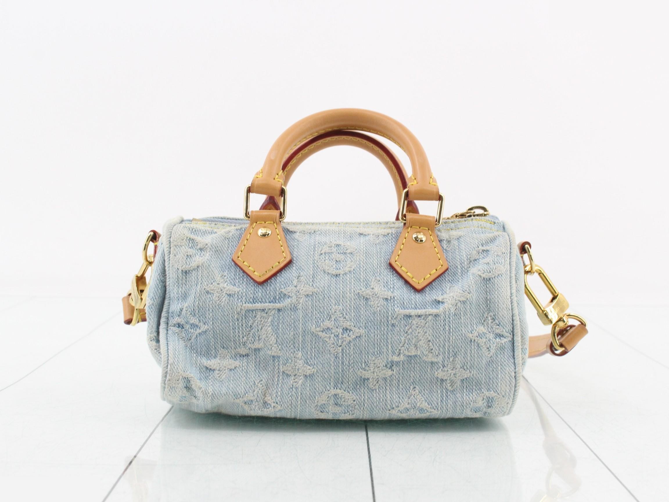 Monogram Denim Nano Speedy 2-Way Shoulder/Handbag — view 2