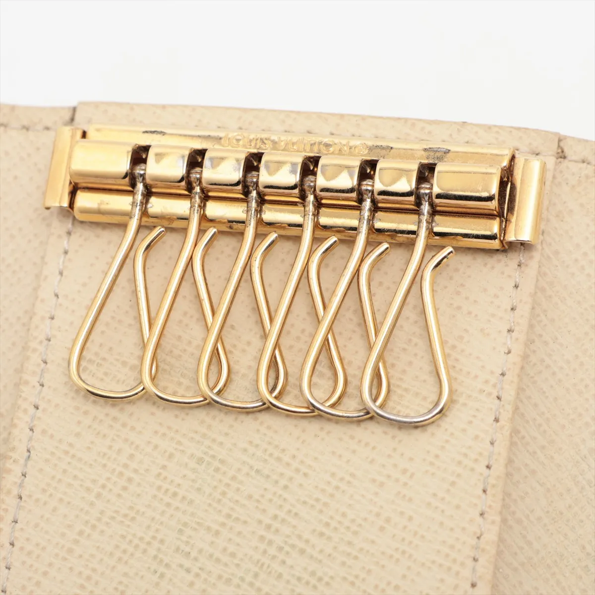 Damier Azur Multicles 6 N61745 CT0112 Ivory Key Case — view 5