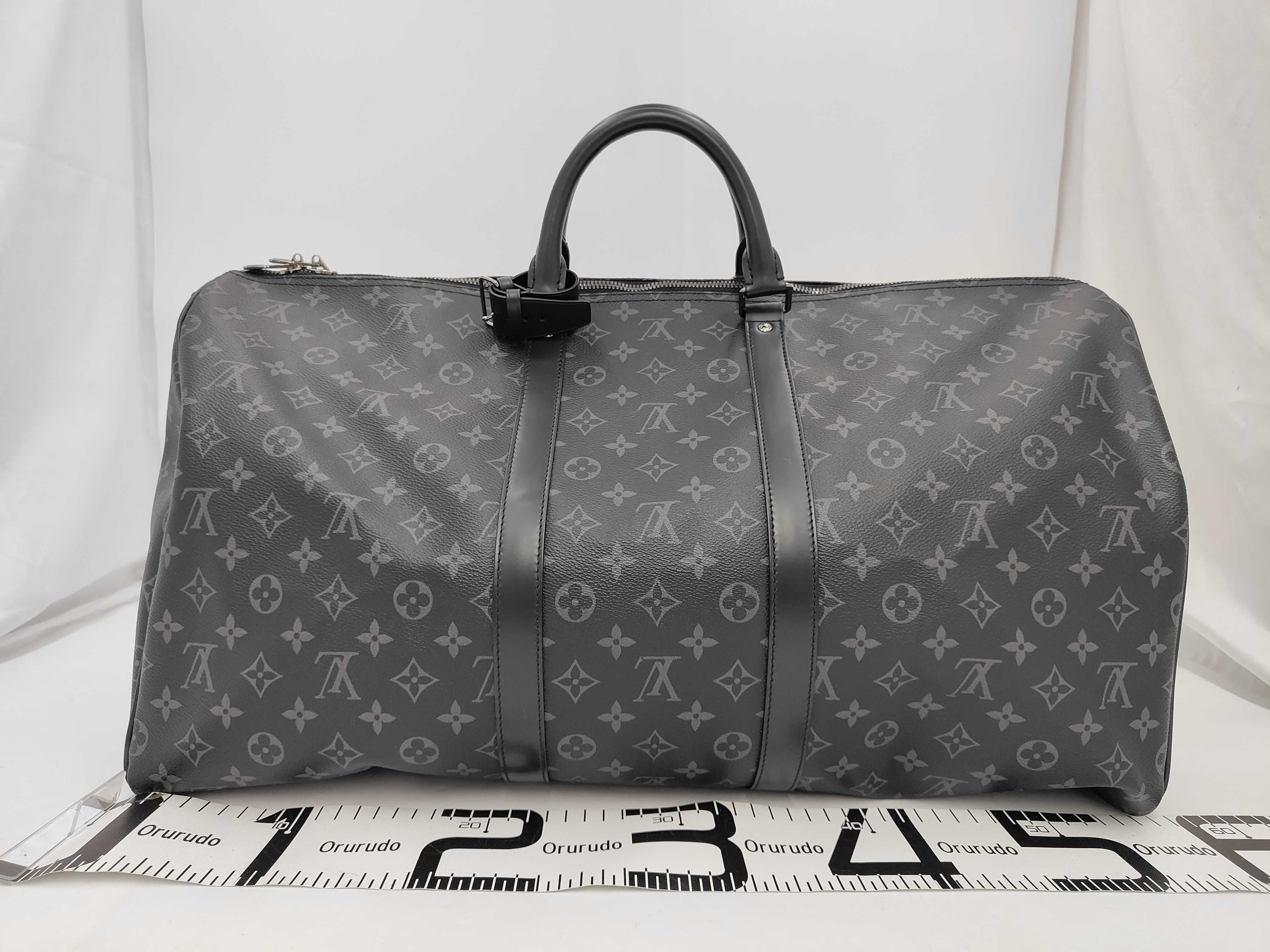 Monogram Eclipse Keepall Bandoulière 55 M40605 IC Chip Boston Bag — view 2