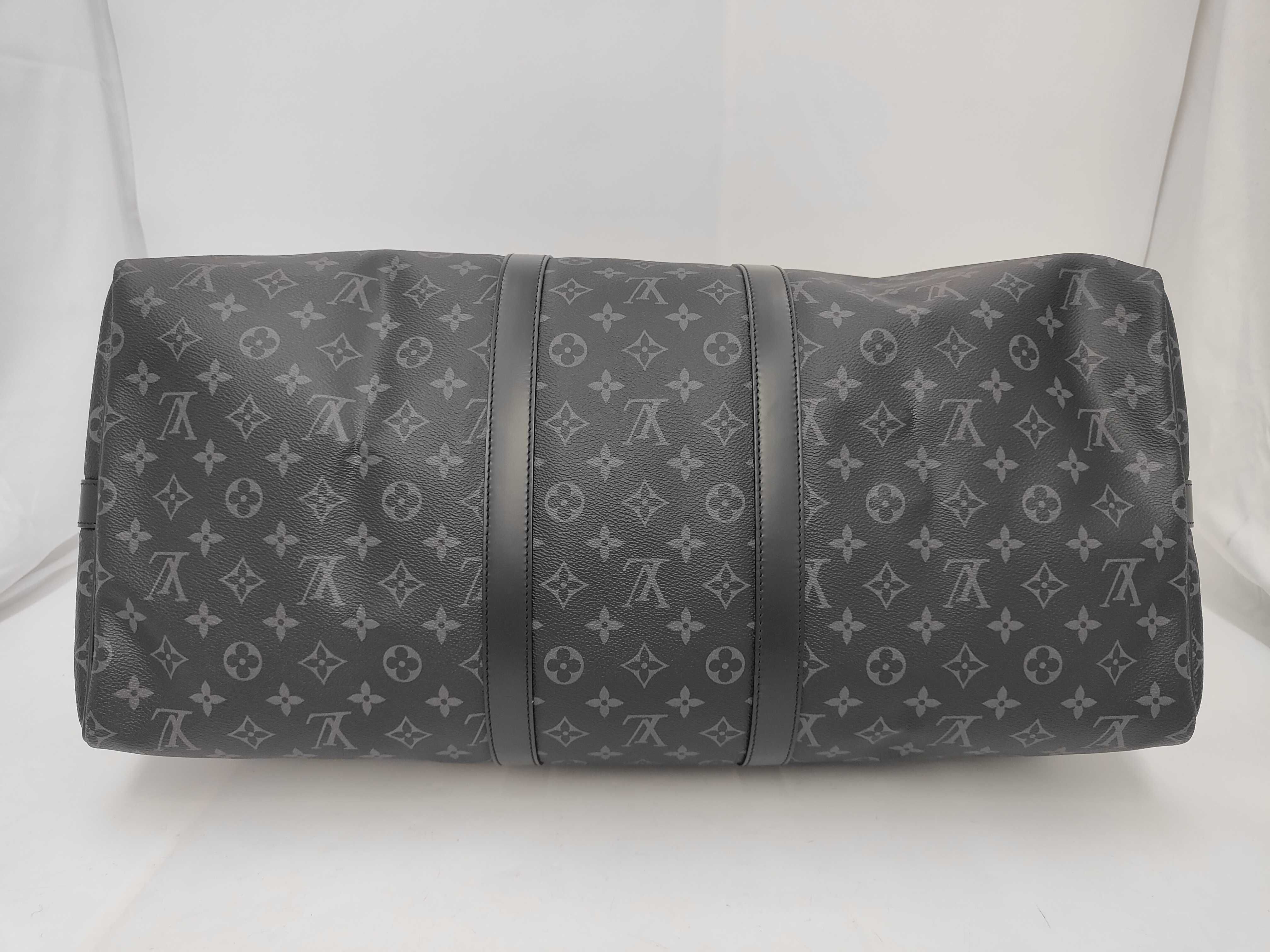 Monogram Eclipse Keepall Bandoulière 55 M40605 IC Chip Boston Bag — view 3