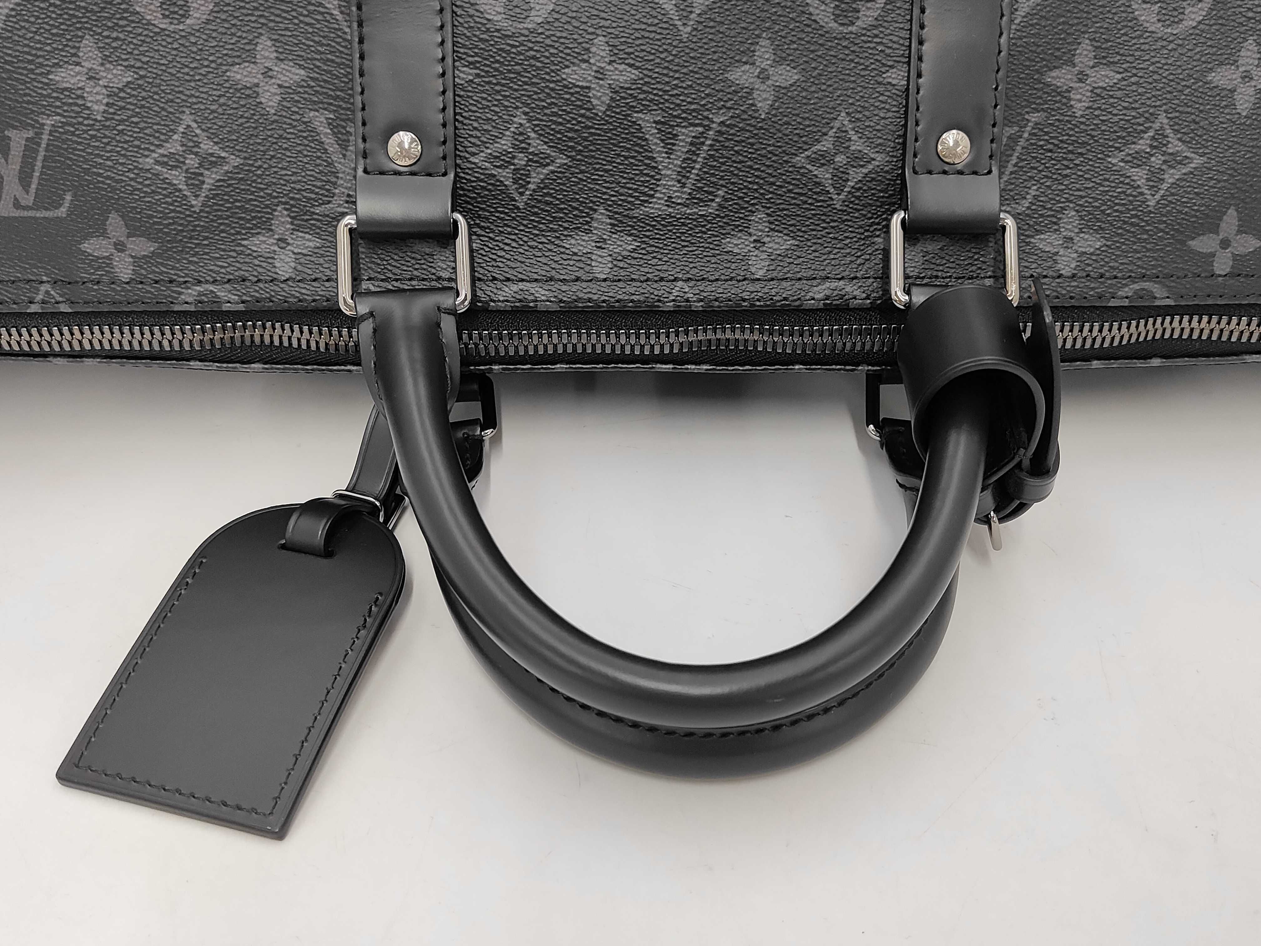 Monogram Eclipse Keepall Bandoulière 55 M40605 IC Chip Boston Bag — view 5