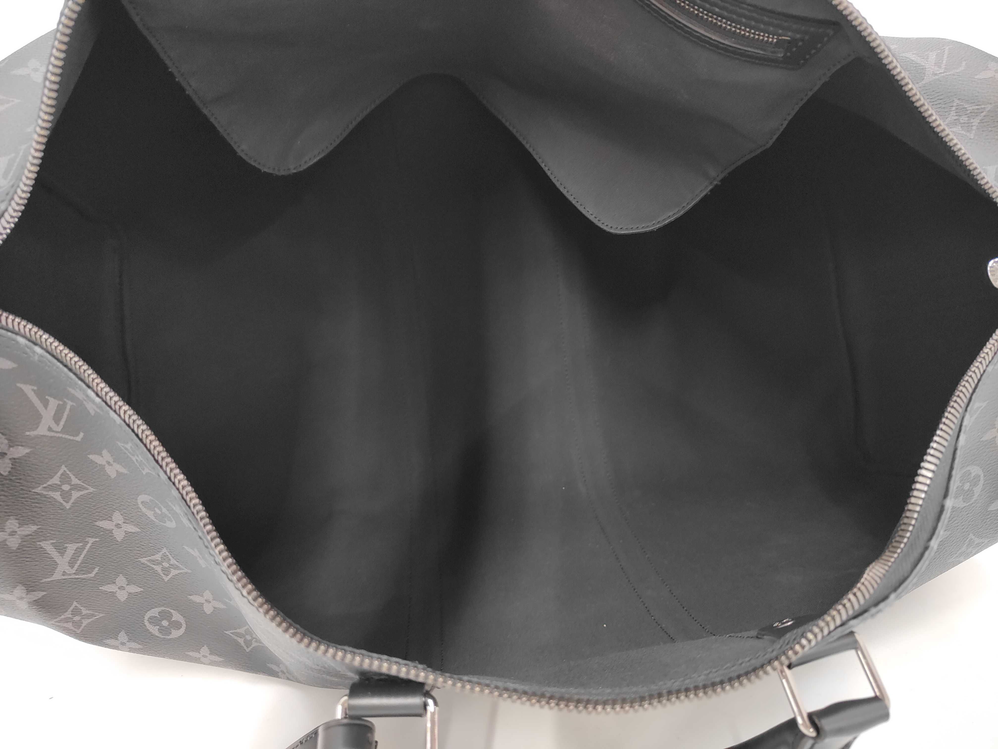Monogram Eclipse Keepall Bandoulière 55 M40605 IC Chip Boston Bag — view 8