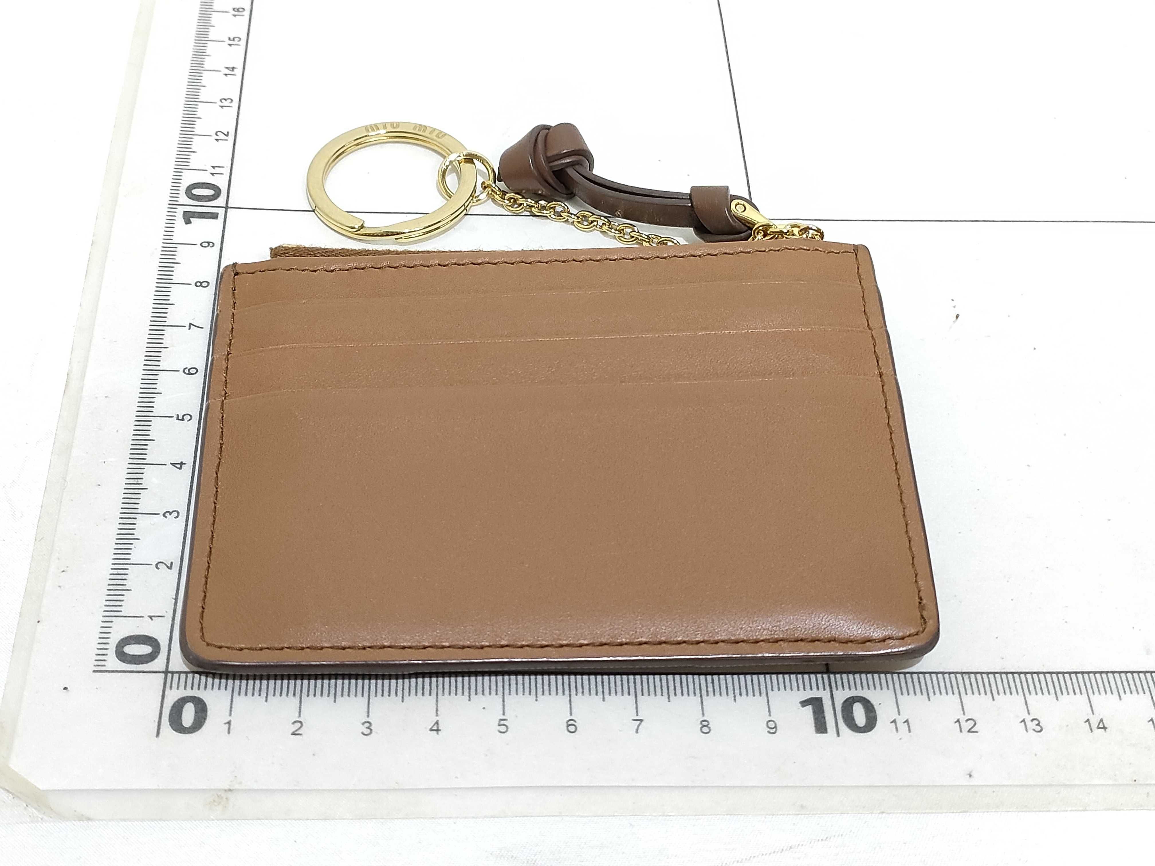 card case/coin case, leather, brown. — view 2