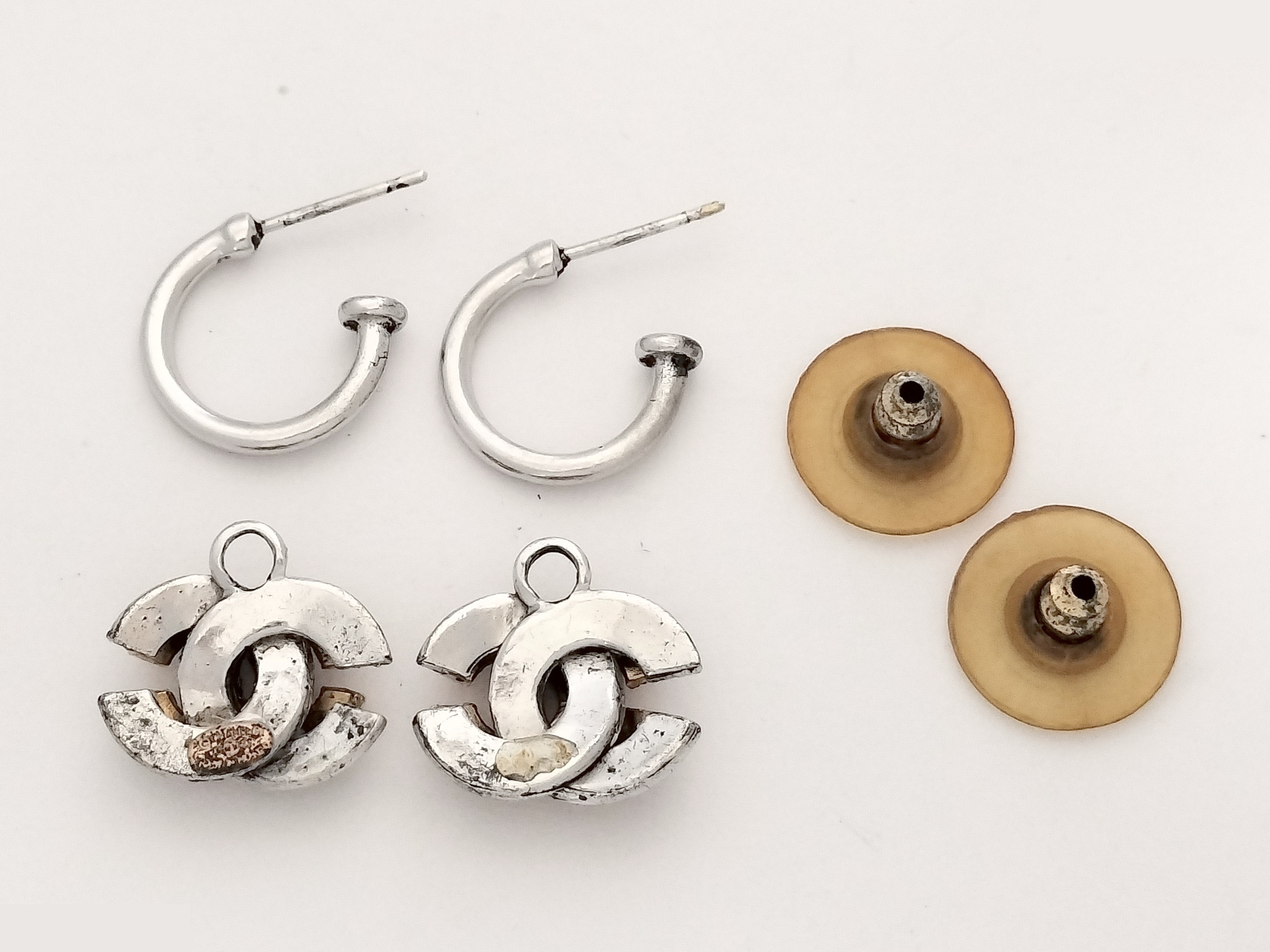 Coco Gold Silver Earrings — view 2