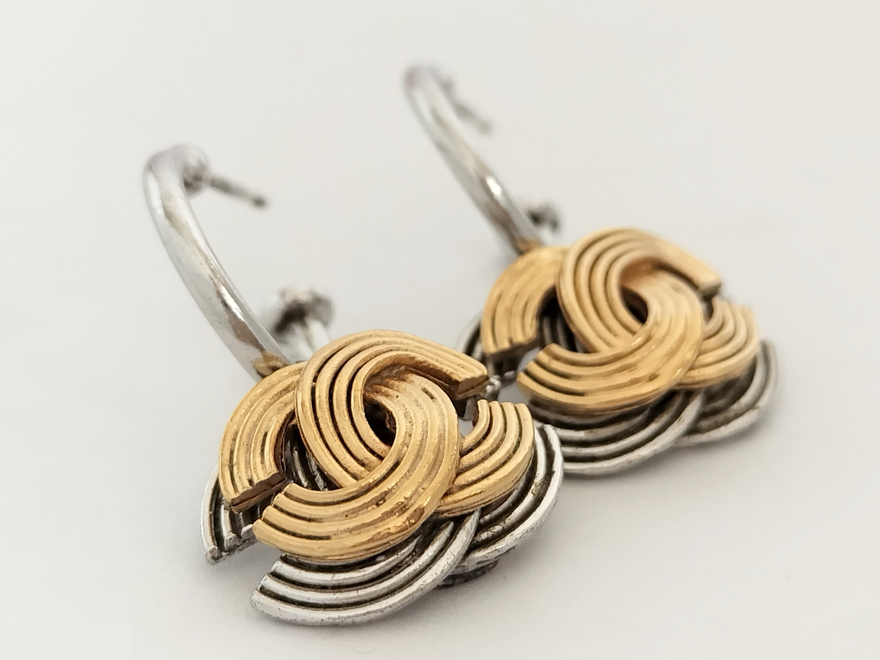 Coco Gold Silver Earrings — view 3