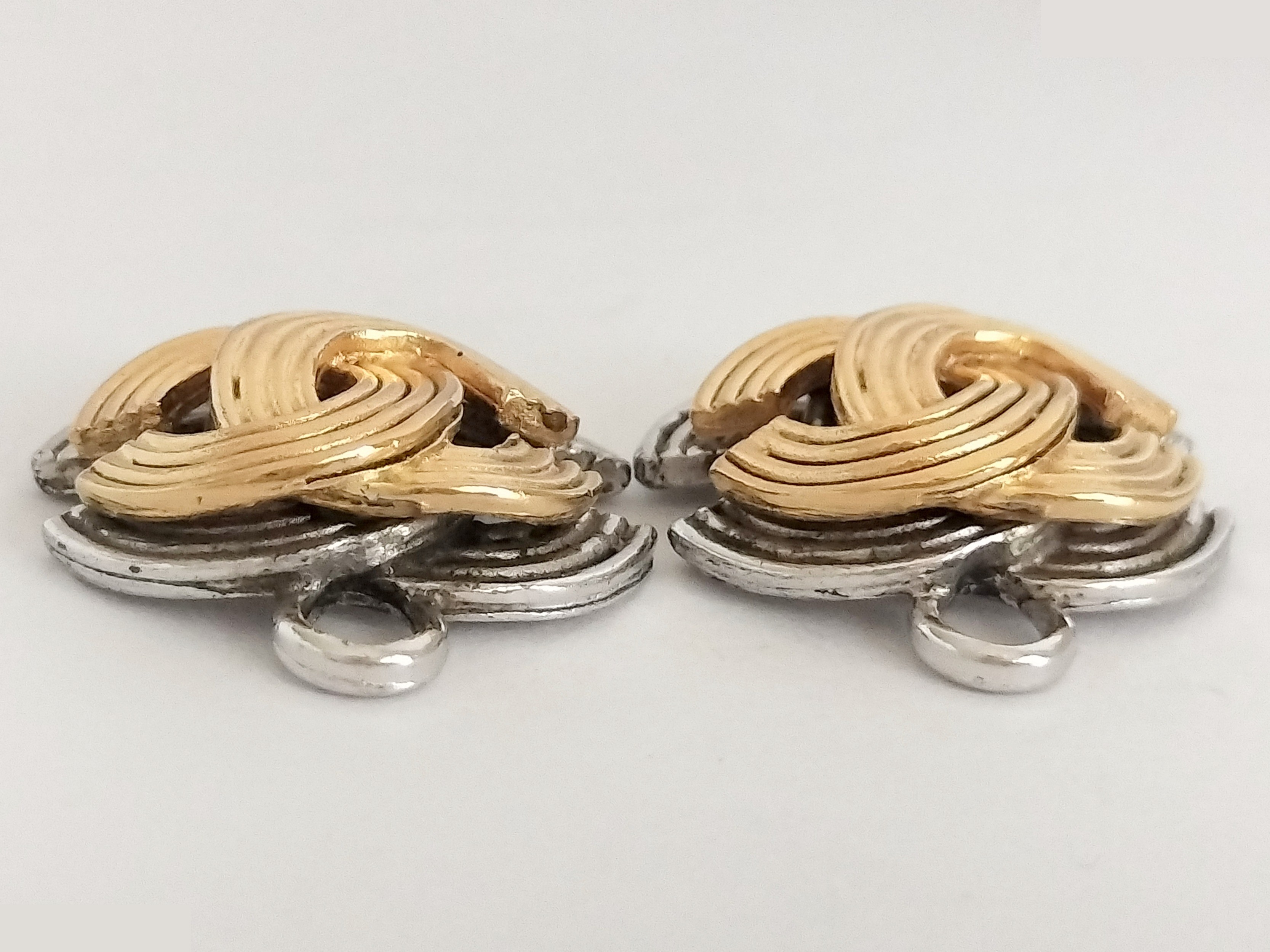 Coco Gold Silver Earrings — view 4