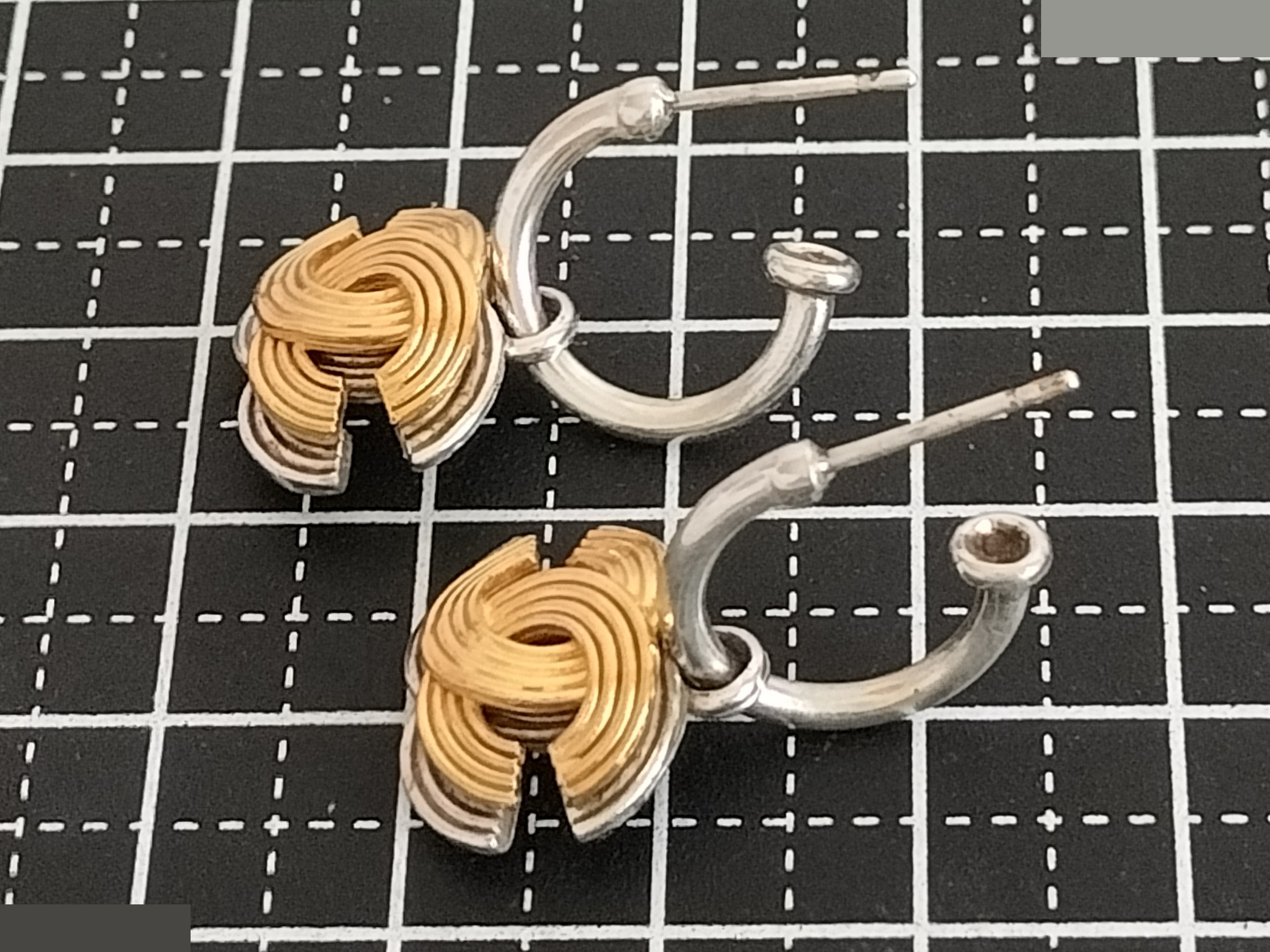 Coco Gold Silver Earrings — view 6