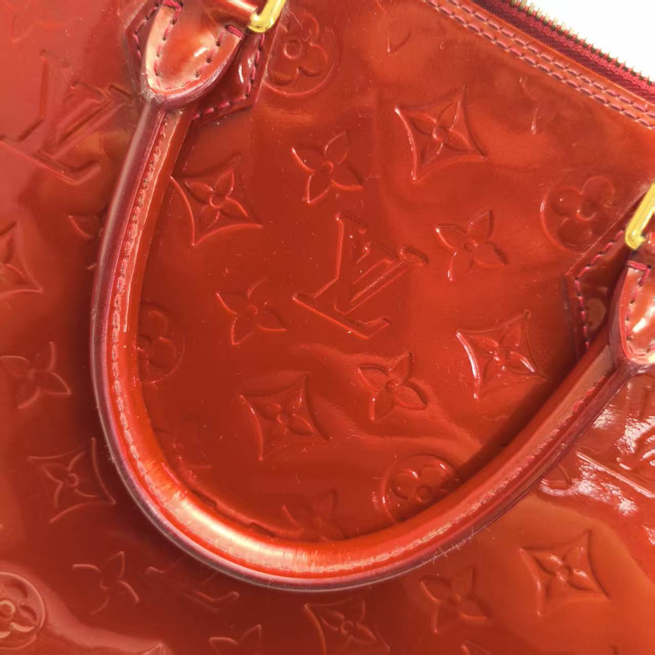 【*Shipped from: China*】LOUIS VUITTON Alma Patent Leather Handbag — view 12