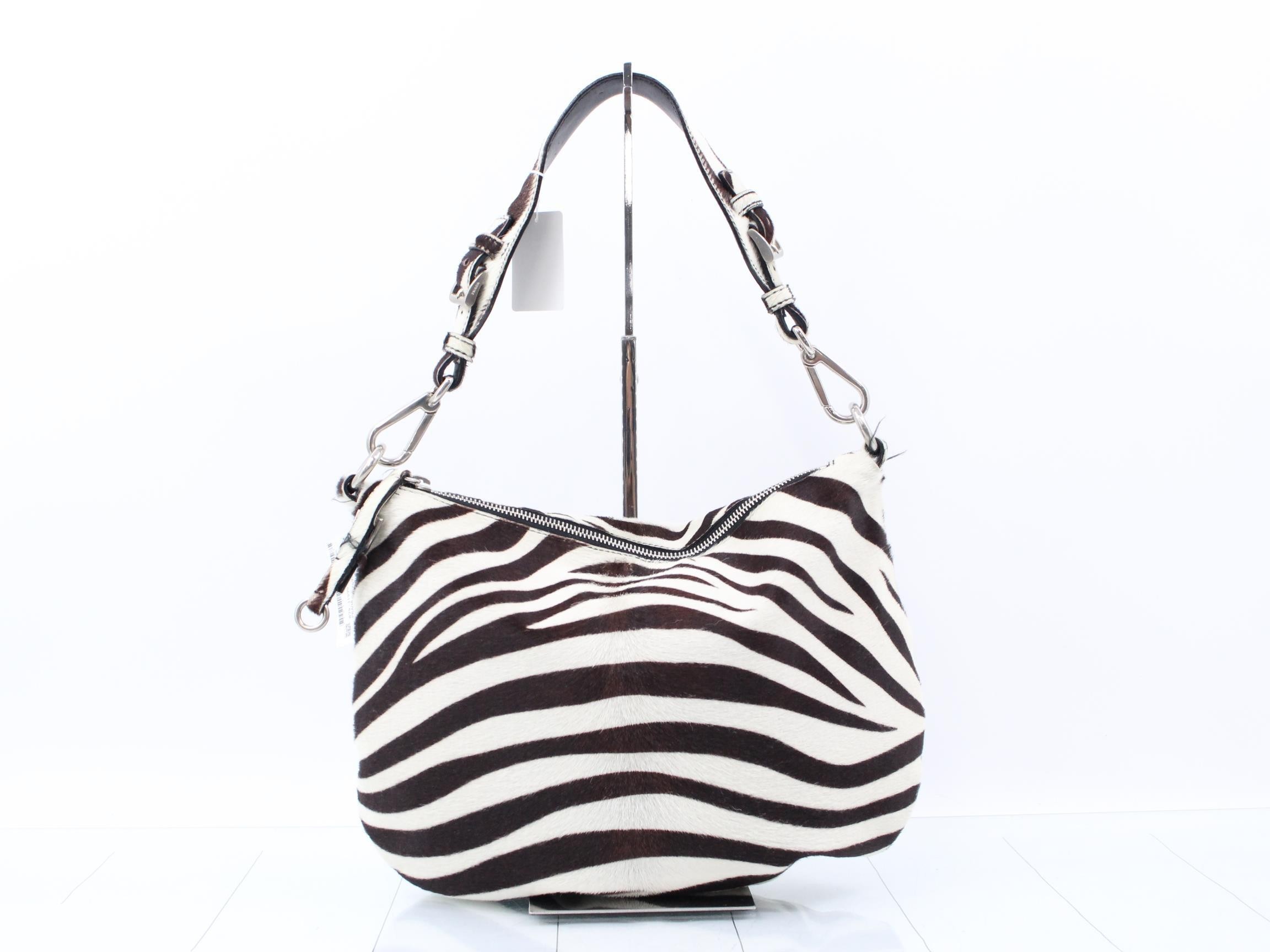 Zebra pattern shoulder bag — view 2