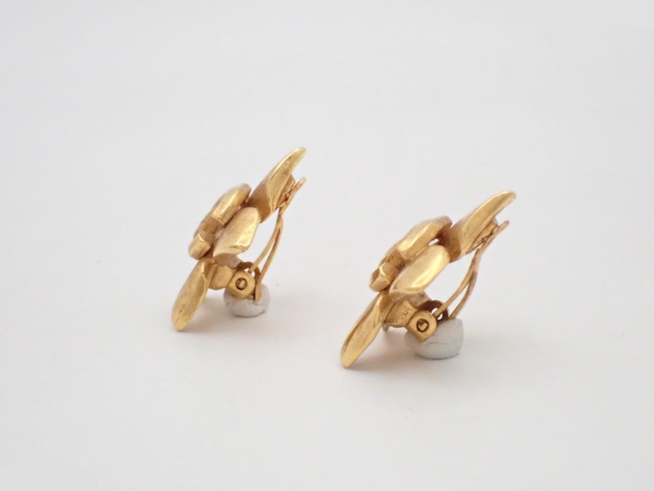 Coco Mark Gold Earrings — view 3