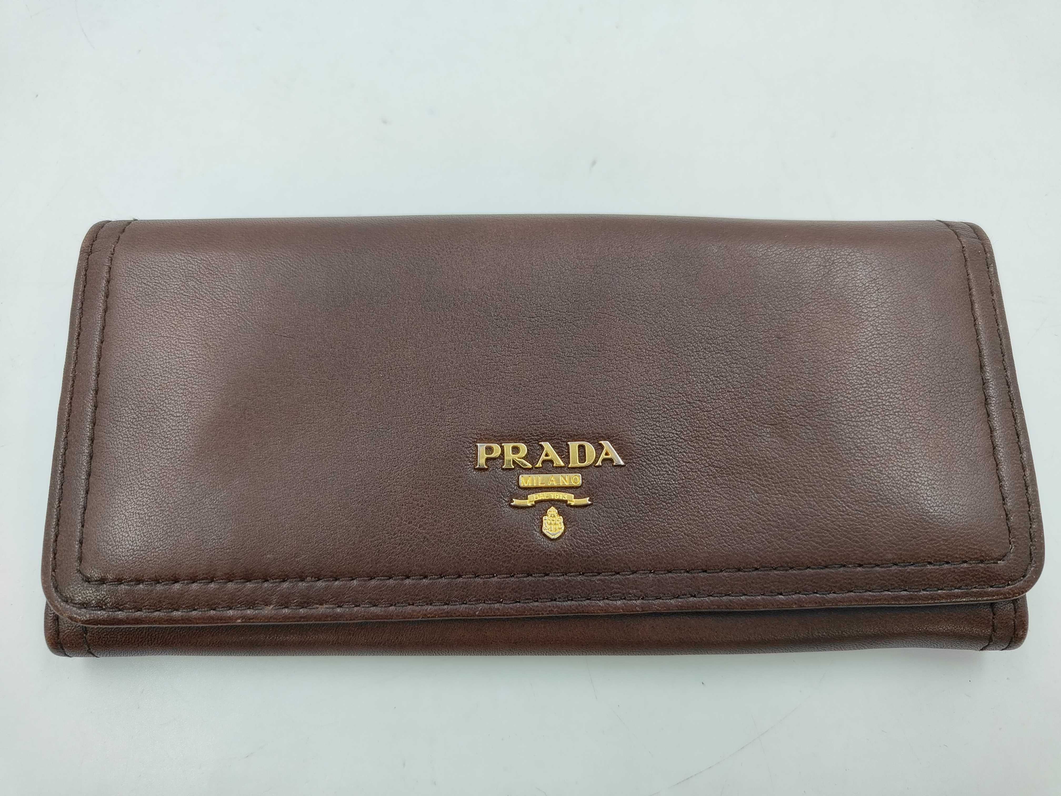 flap-style long wallet, calf leather, brown wallet