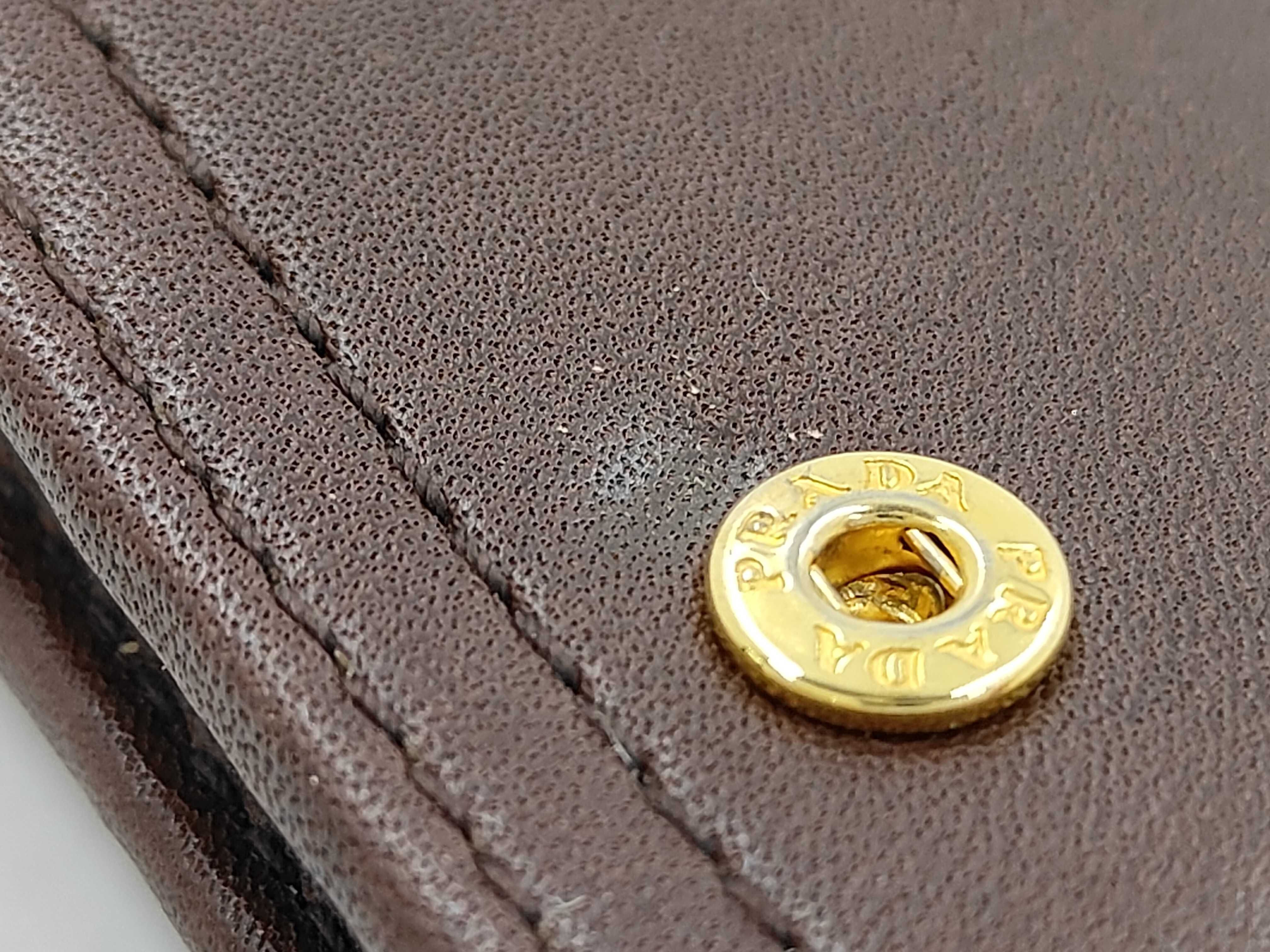 flap-style long wallet, calf leather, brown wallet — view 15
