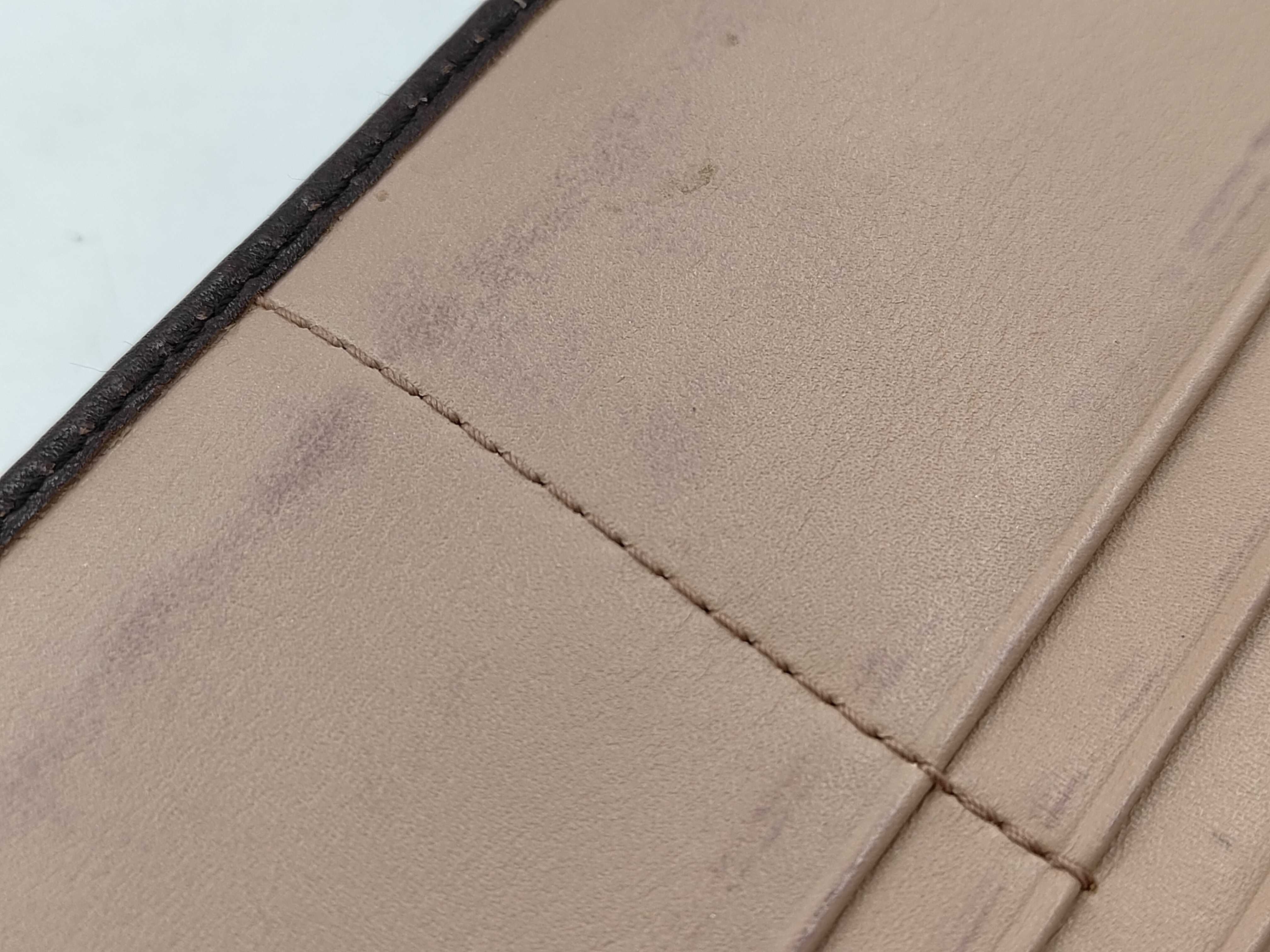 flap-style long wallet, calf leather, brown wallet — view 10