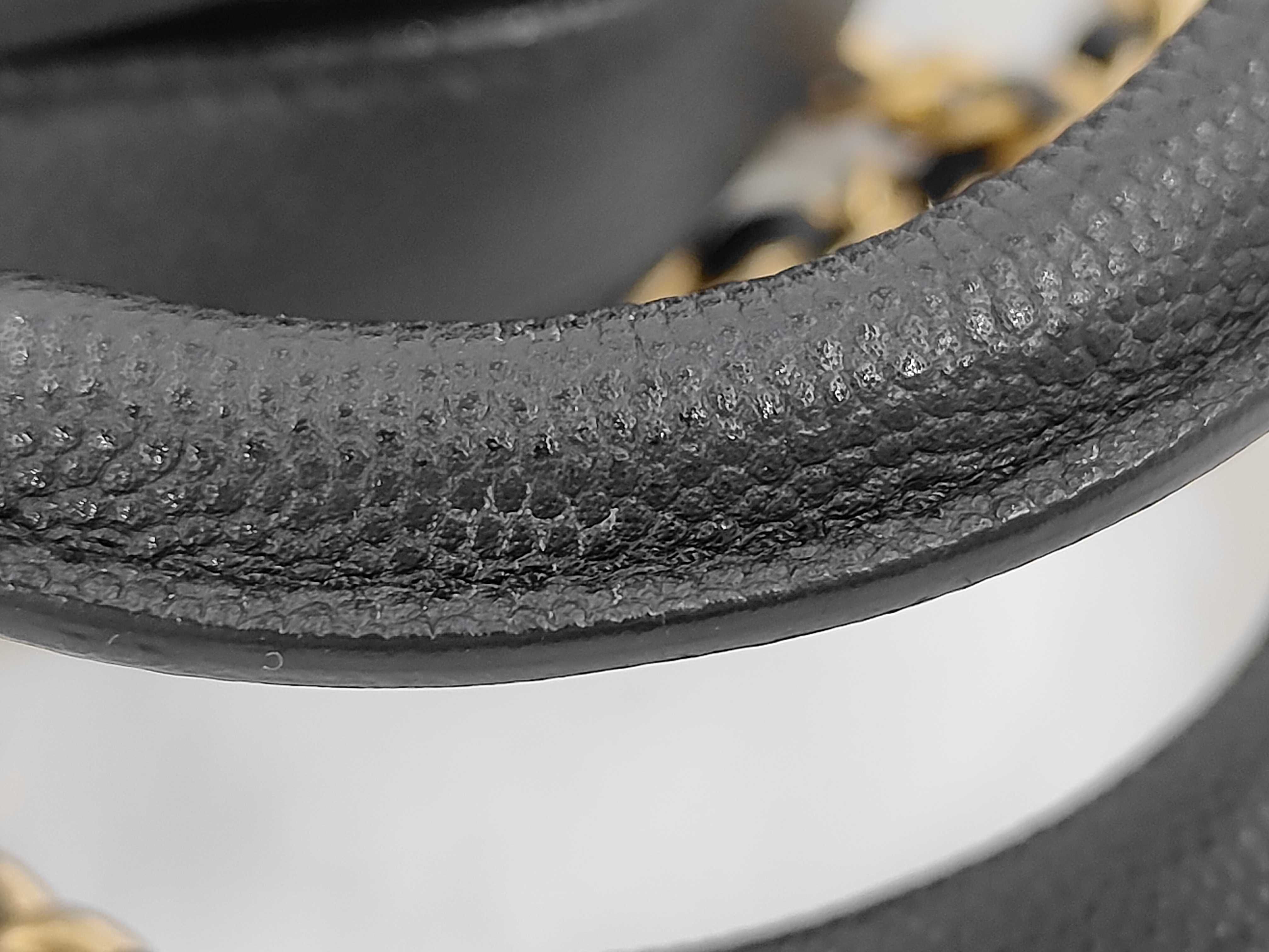 Caviar Skin Round 2WAY Handle Shoulder Bag Matelasse Bag — view 5