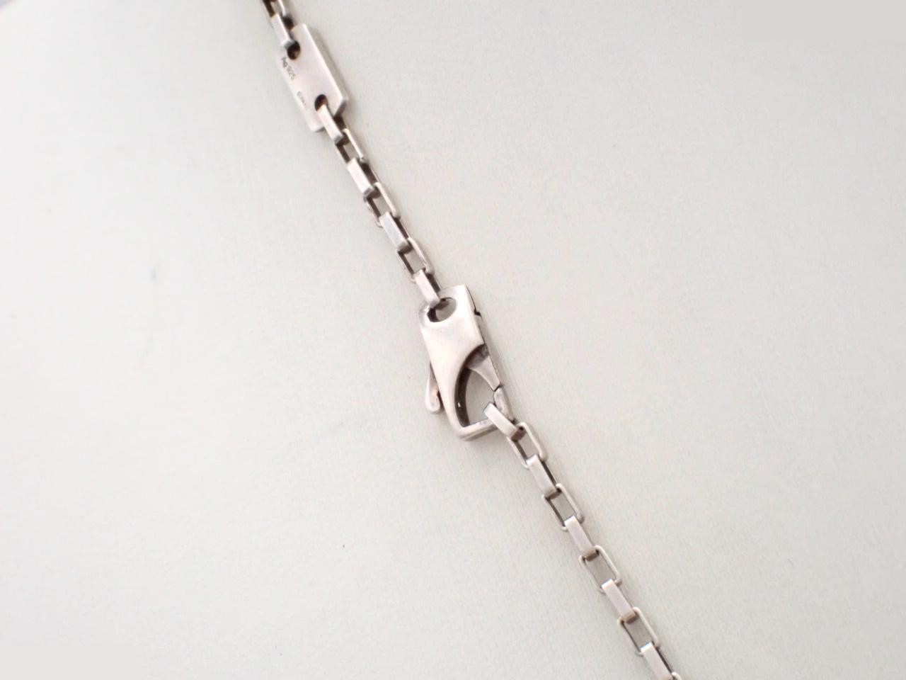 necklace, 925 sterling silver, 7.6g, chain approximately 49cm. — view 2