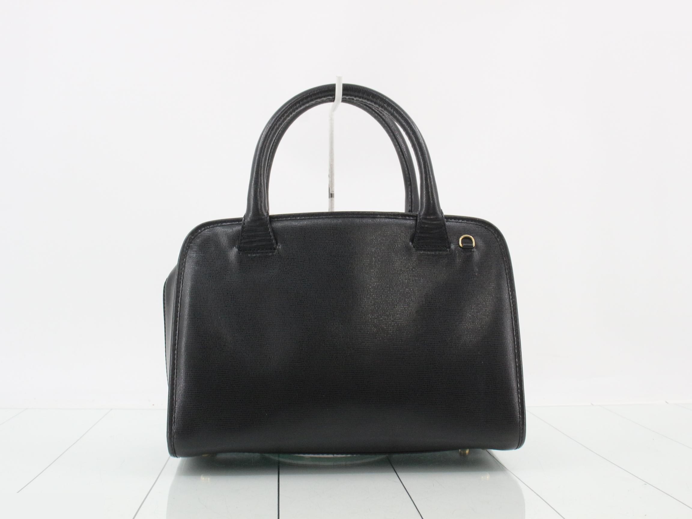 Circle logo leather handbag — view 2