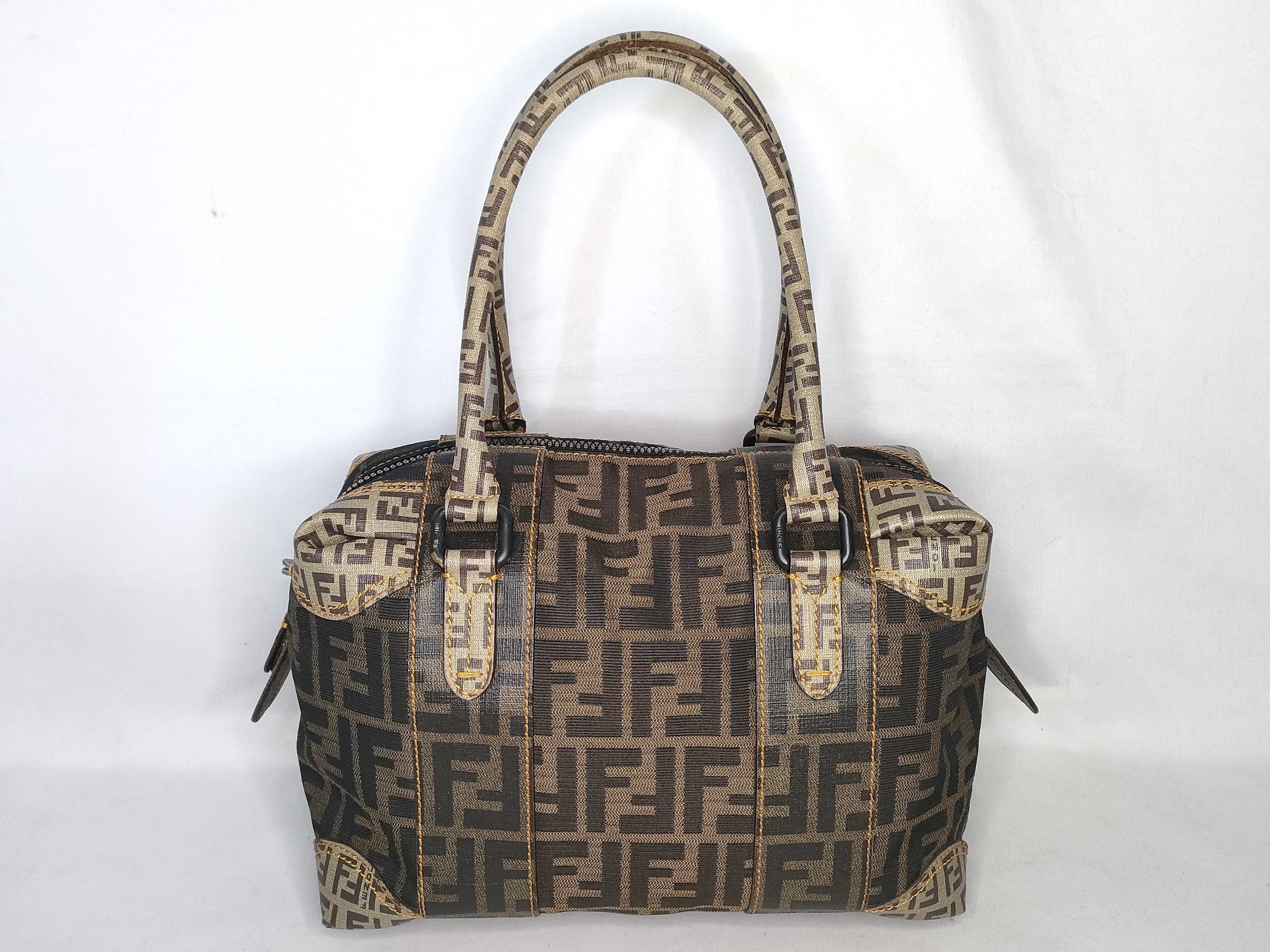 Zucca Pattern 8BL095 Zucca Mini Boston Handbag