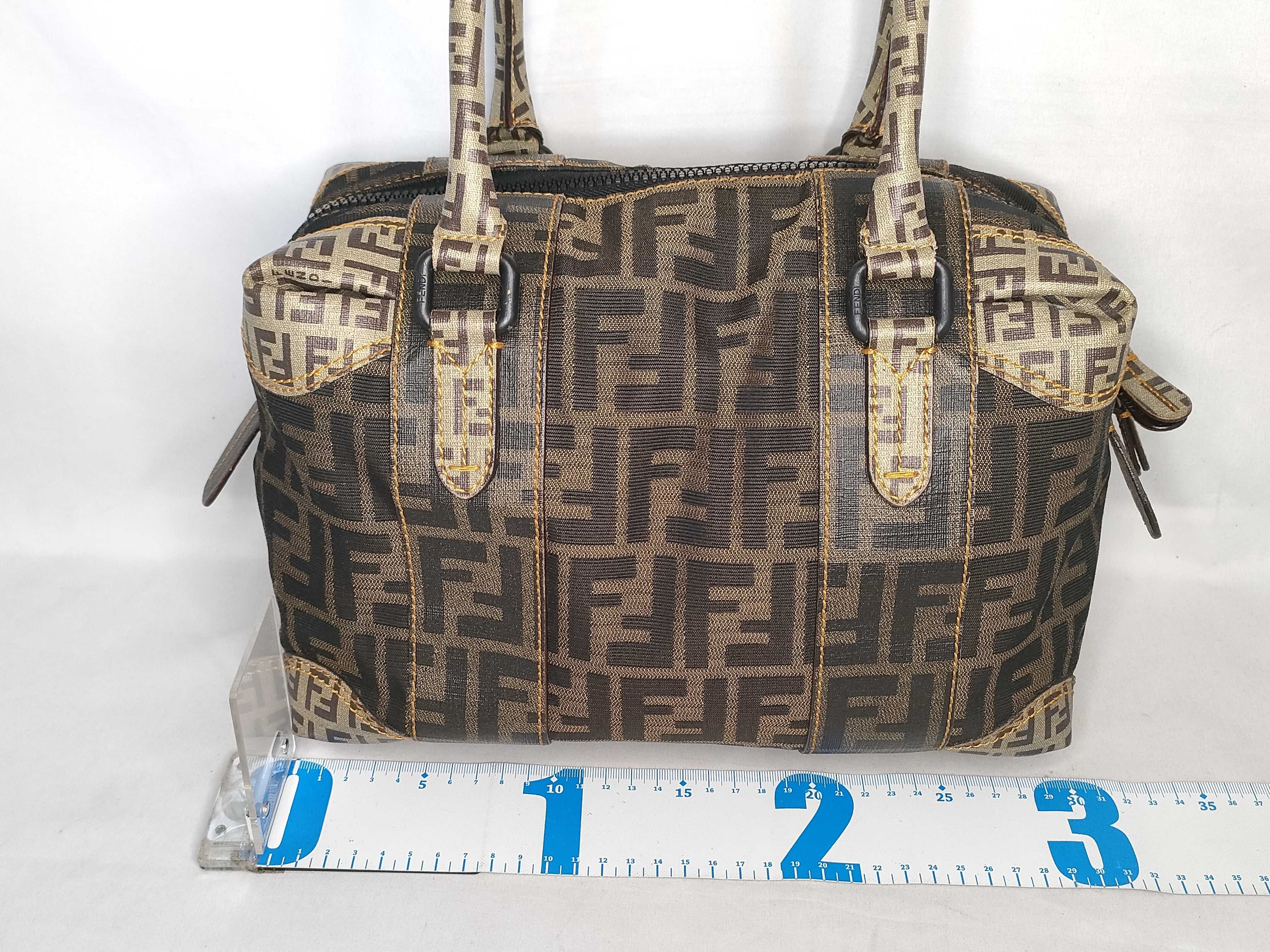Zucca Pattern 8BL095 Zucca Mini Boston Handbag — view 2