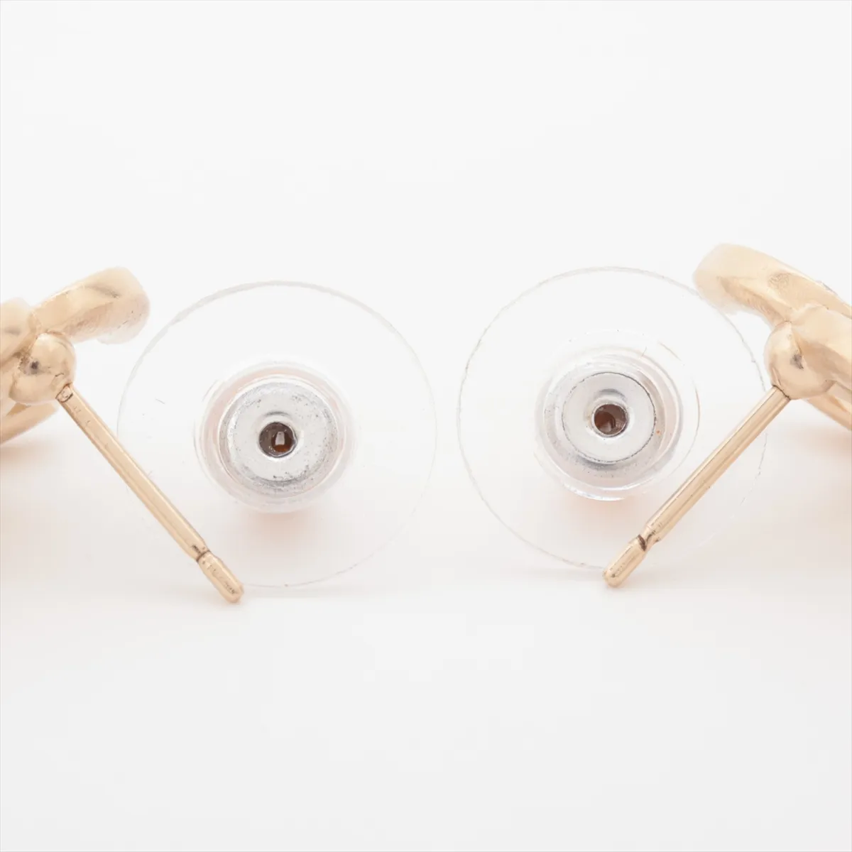 Coco Mark C21B Earrings (Pair) GP x Rhinestone Gold - — view 4