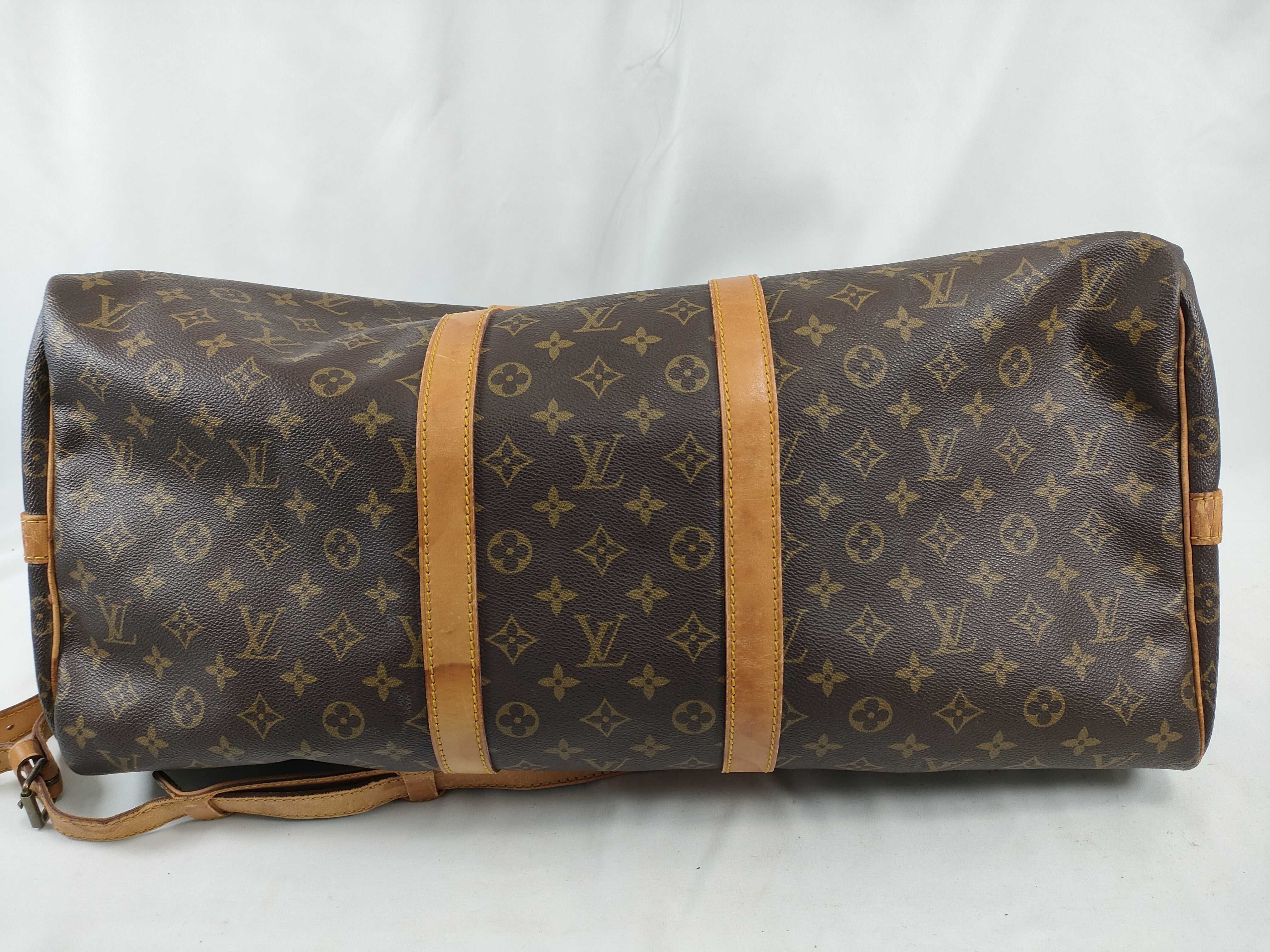Monogram Louis Vuitton M41414 Keepall Bandouliere 55 Monogram SD858 Boston Bag — view 9