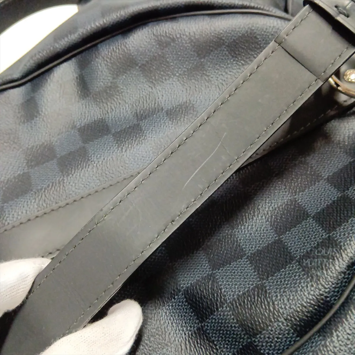 Damier Cobalt Keepall Bandoulière 45 N41349 DU3177 Blue — view 14