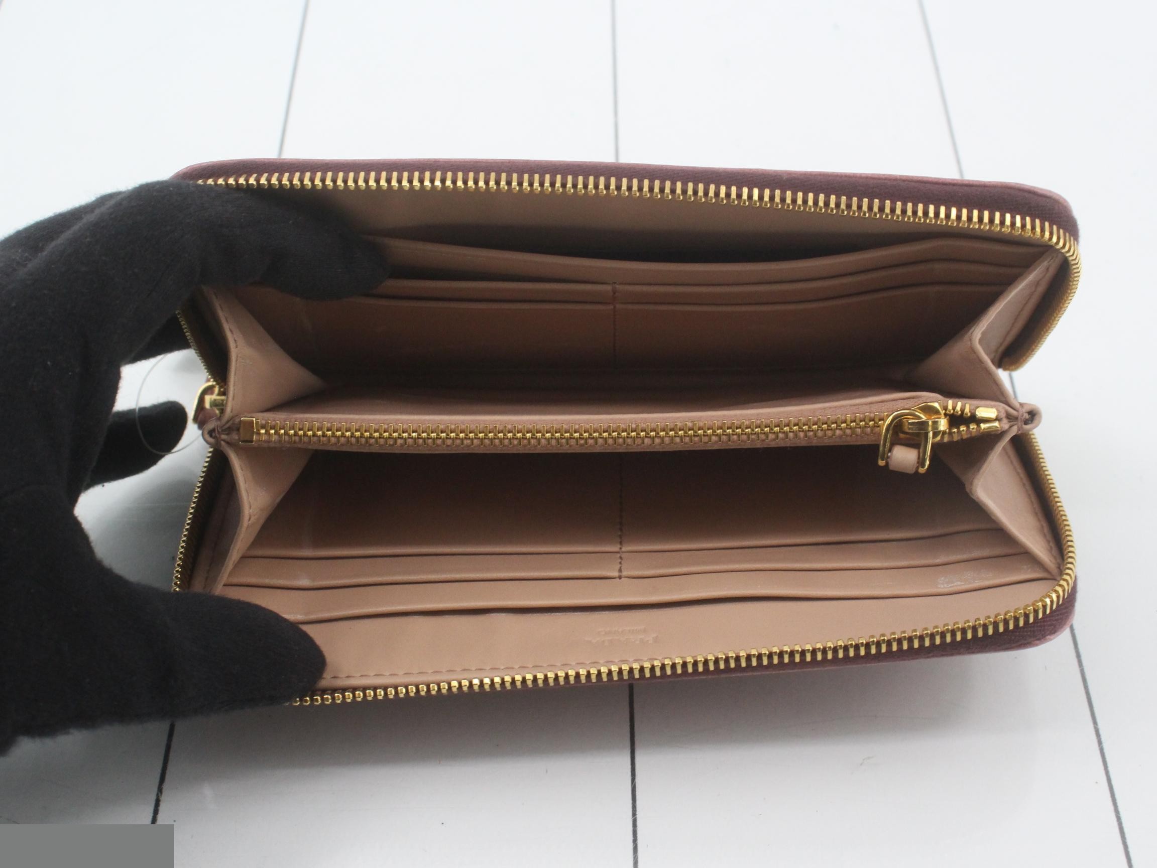 Long wallet, pink, leather — view 4
