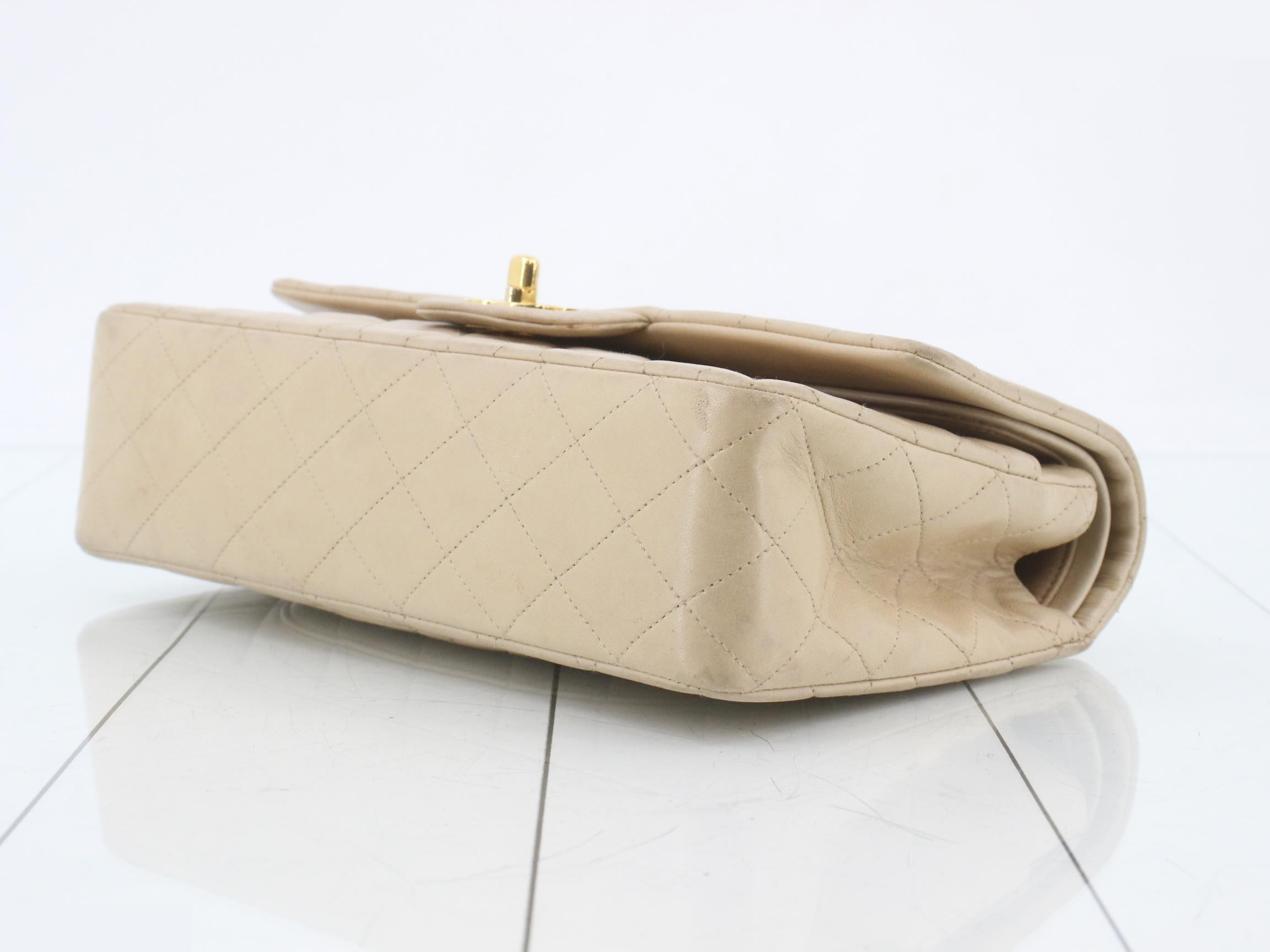 Matelassé Shoulder Bag, Beige — view 6