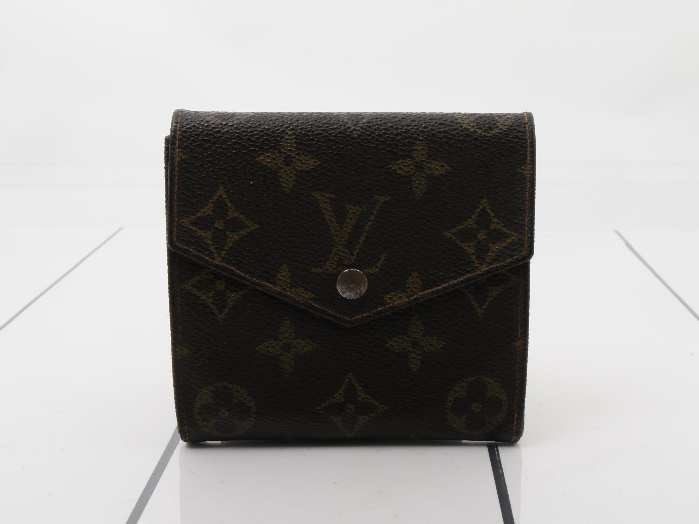 Monogram Portomone Bierkart Credit Trifold Wallet