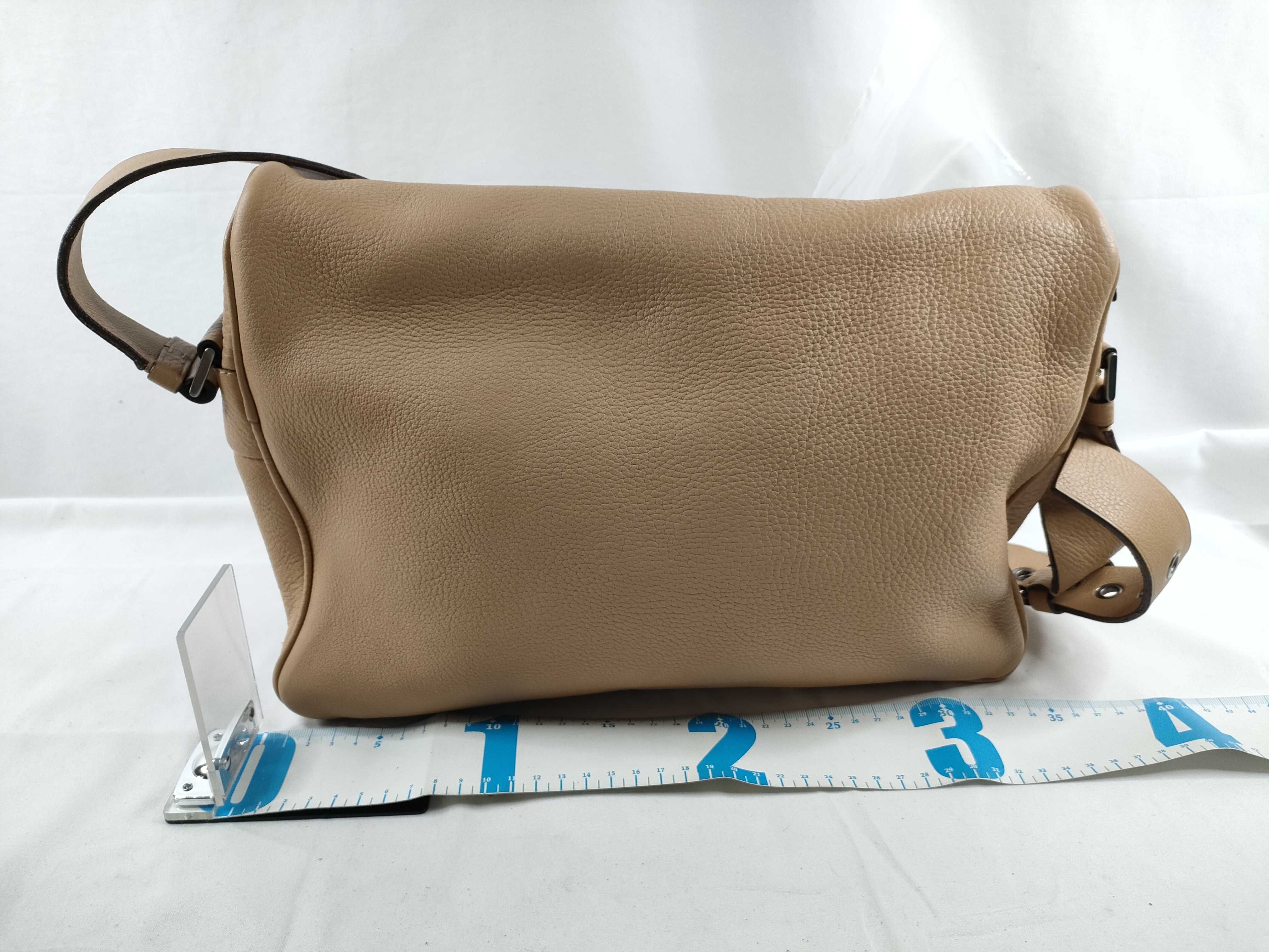 Logo Messenger Leather Shoulder Bag — view 2