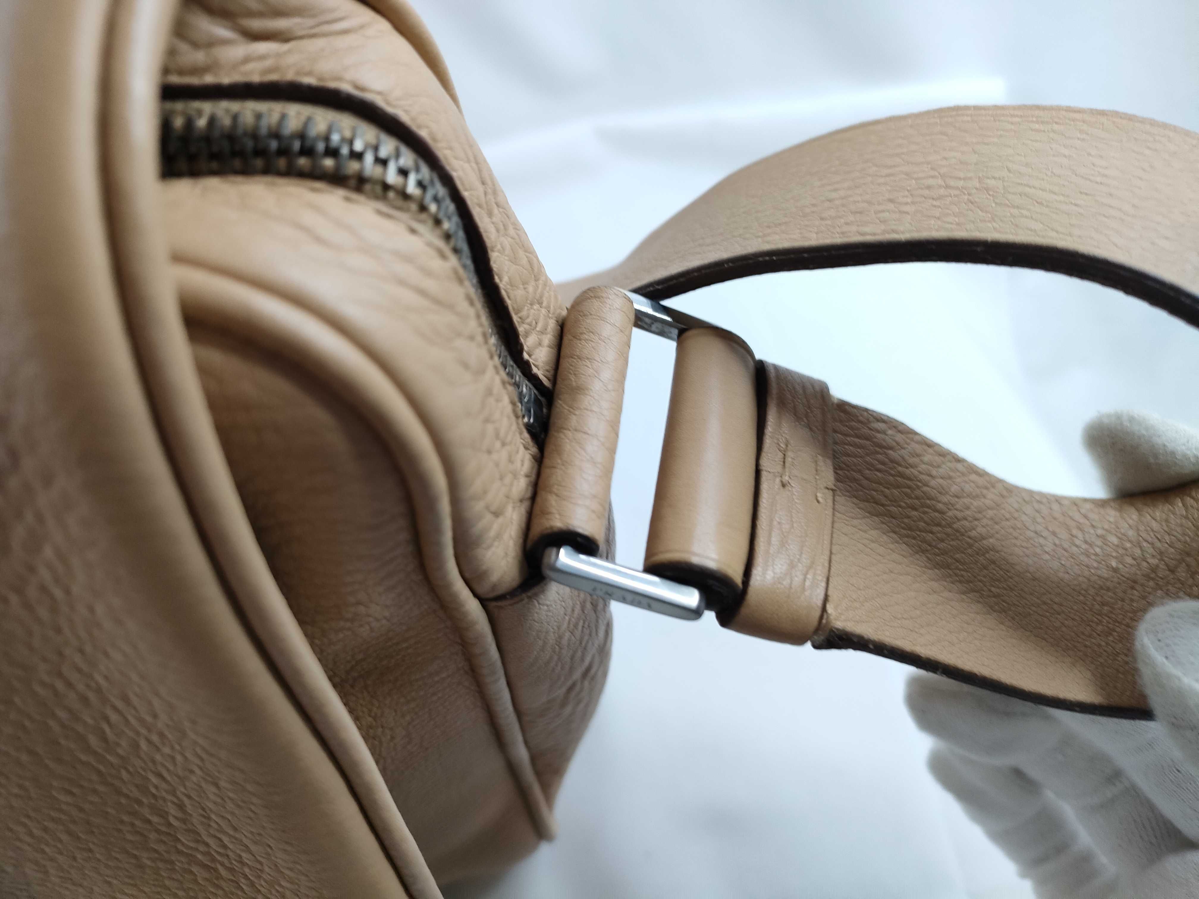 Logo Messenger Leather Shoulder Bag — view 8