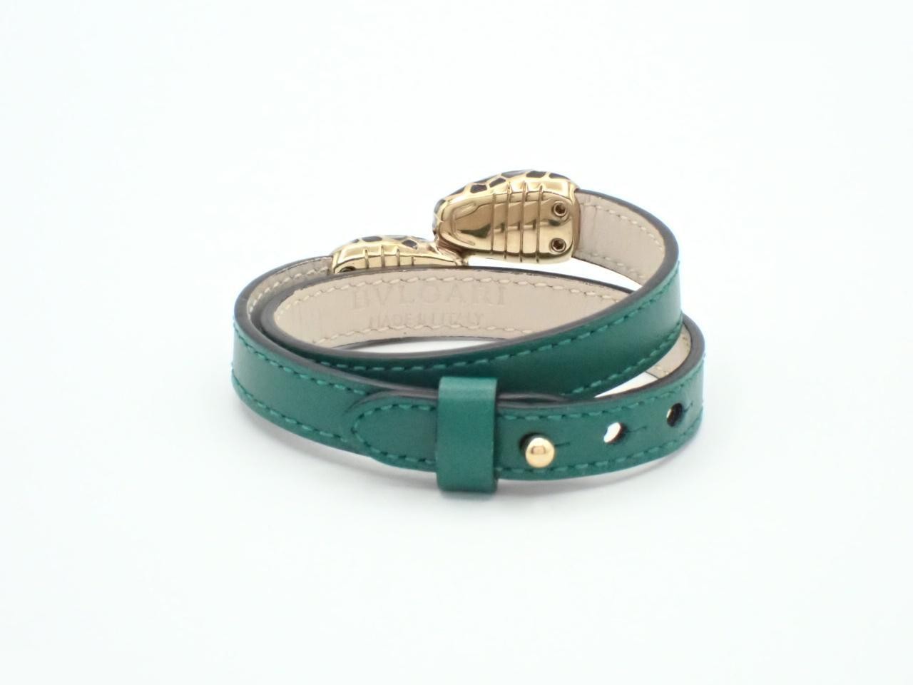 Bracelet, Serpenti design, green, wrist size approximately 15cm — view 2