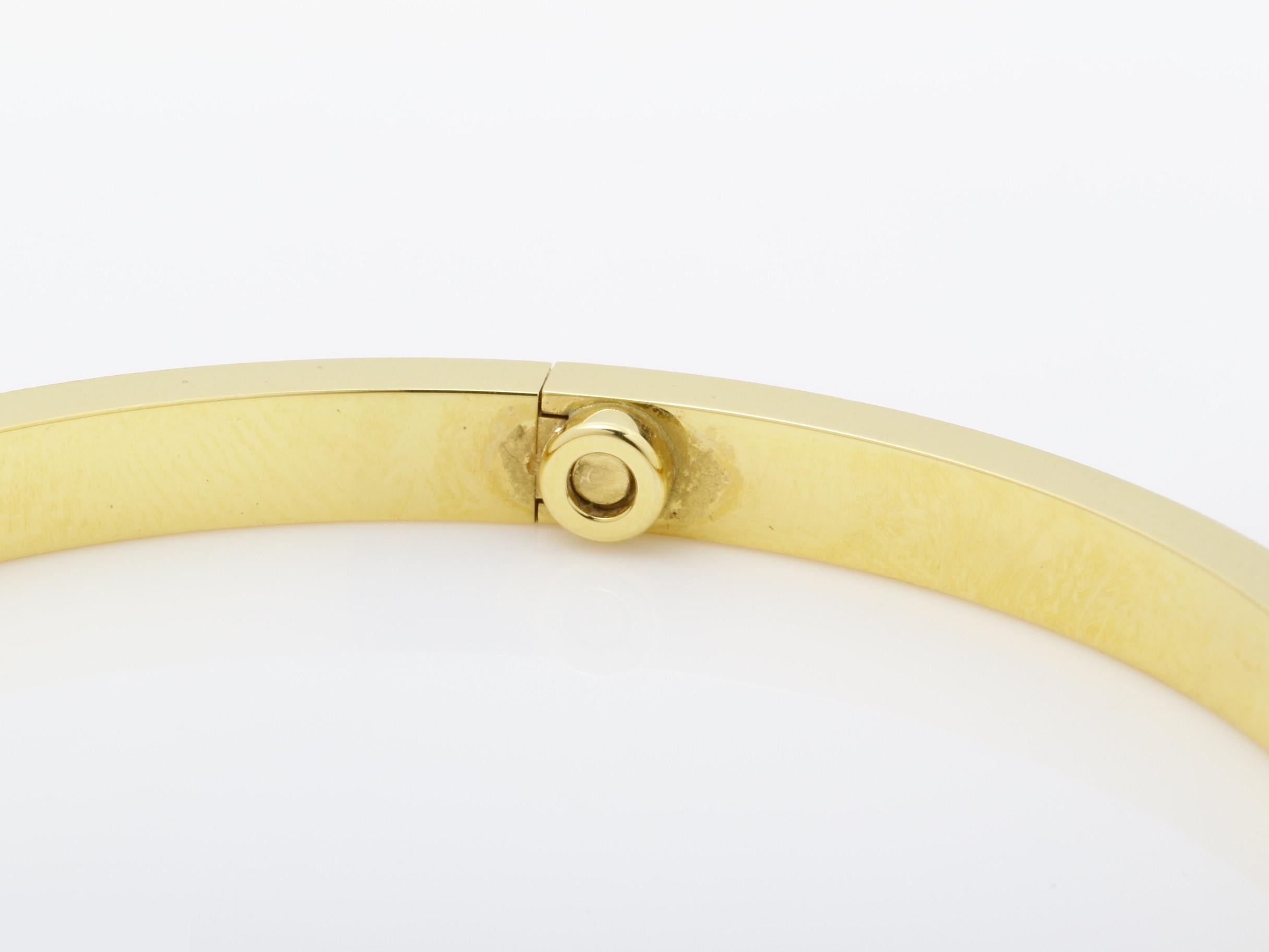 Love Bracelet Small Bracelet Au750YG #17 JZC786 — view 5