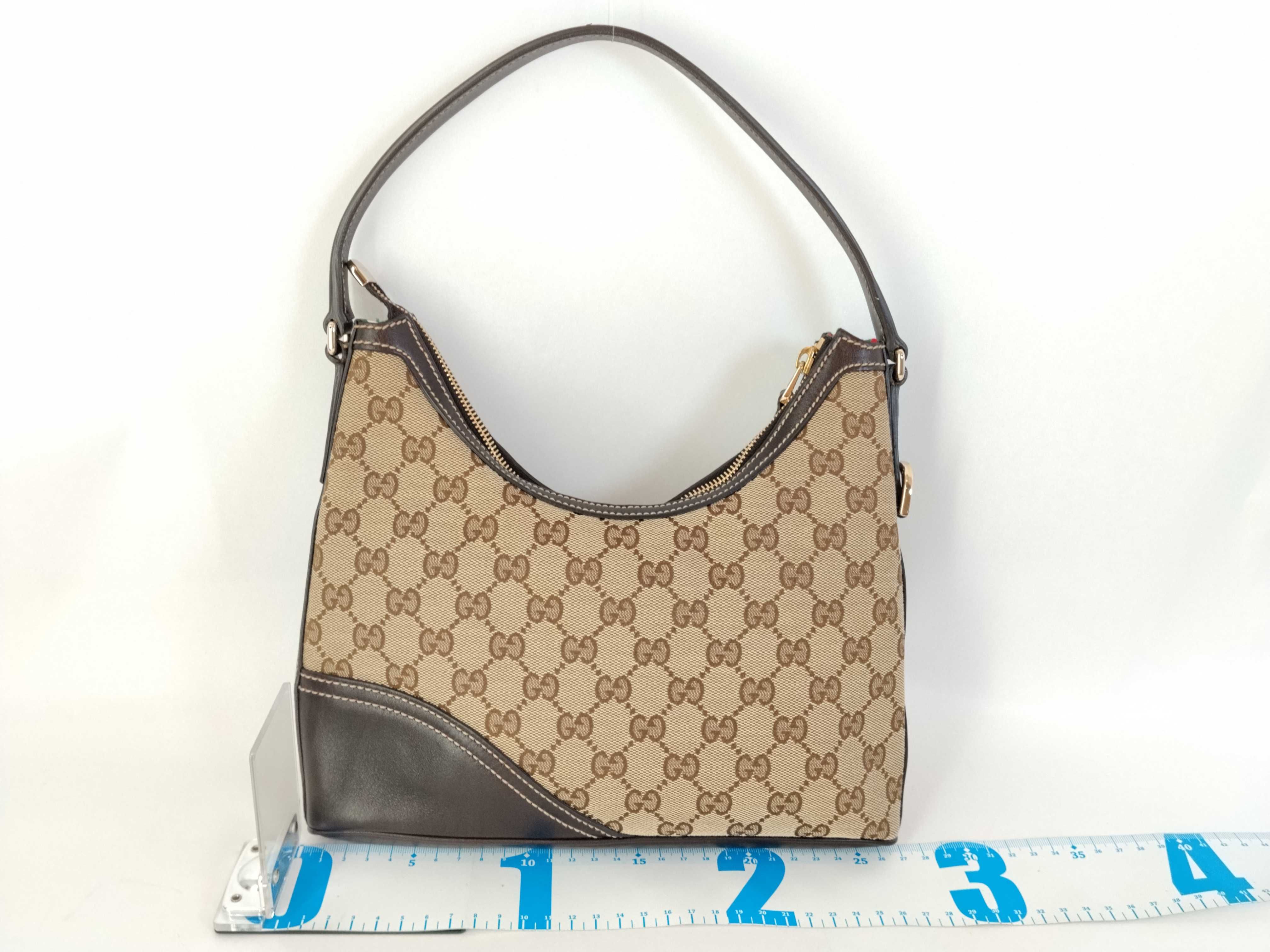 GG Canvas Interlocking One-Shoulder Bag 182489 Beige — view 2