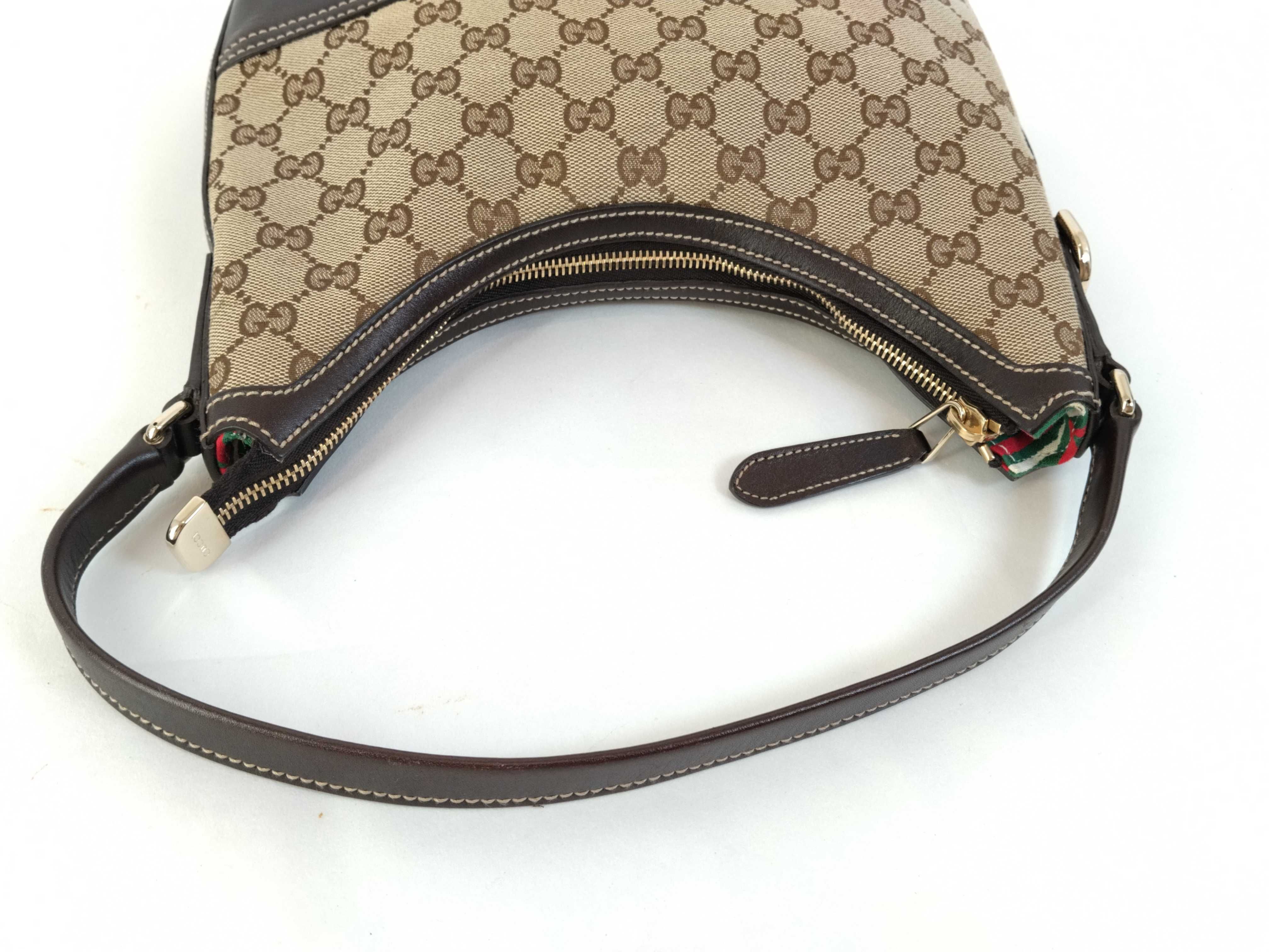 GG Canvas Interlocking One-Shoulder Bag 182489 Beige — view 3