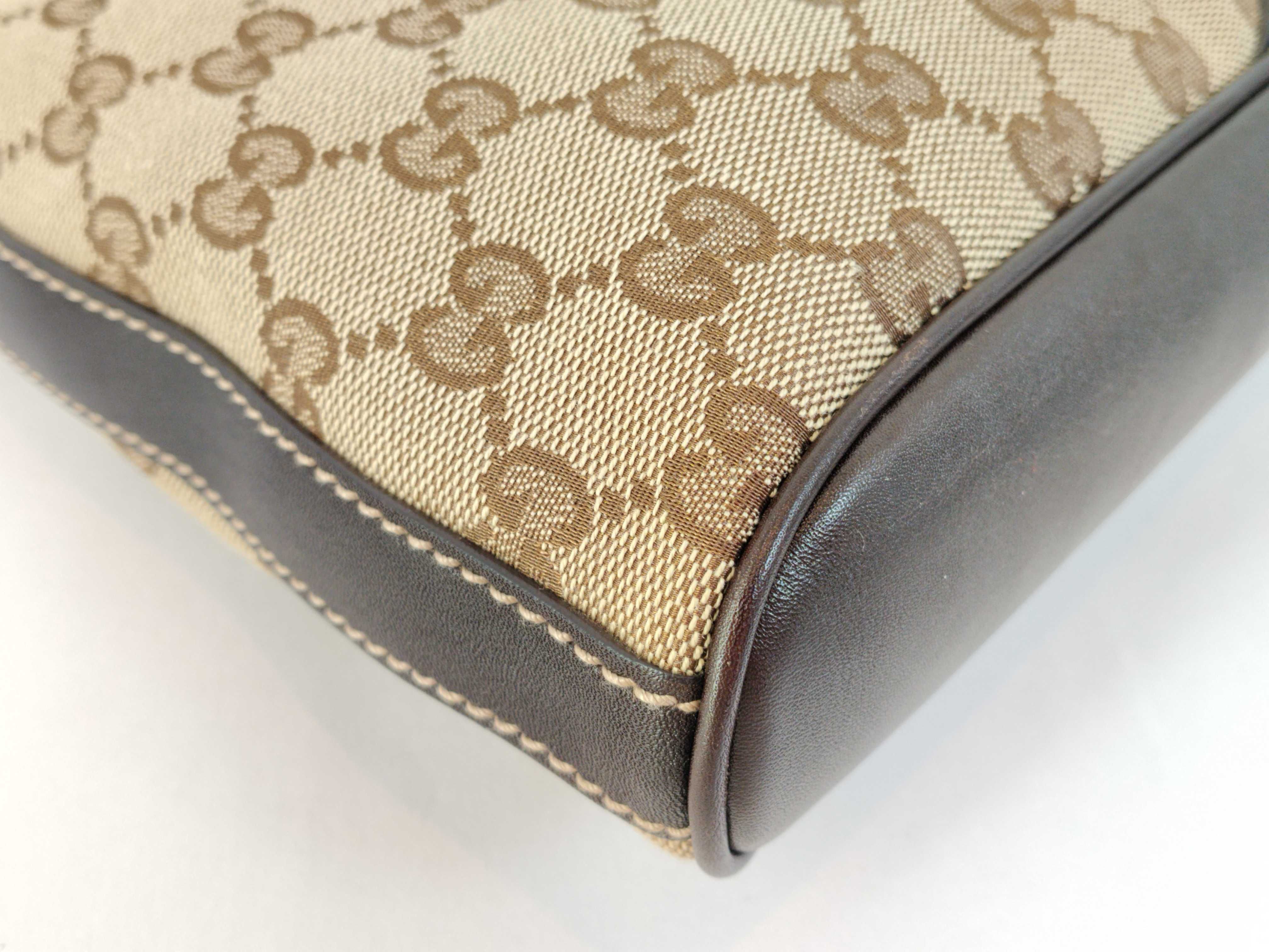 GG Canvas Interlocking One-Shoulder Bag 182489 Beige — view 6