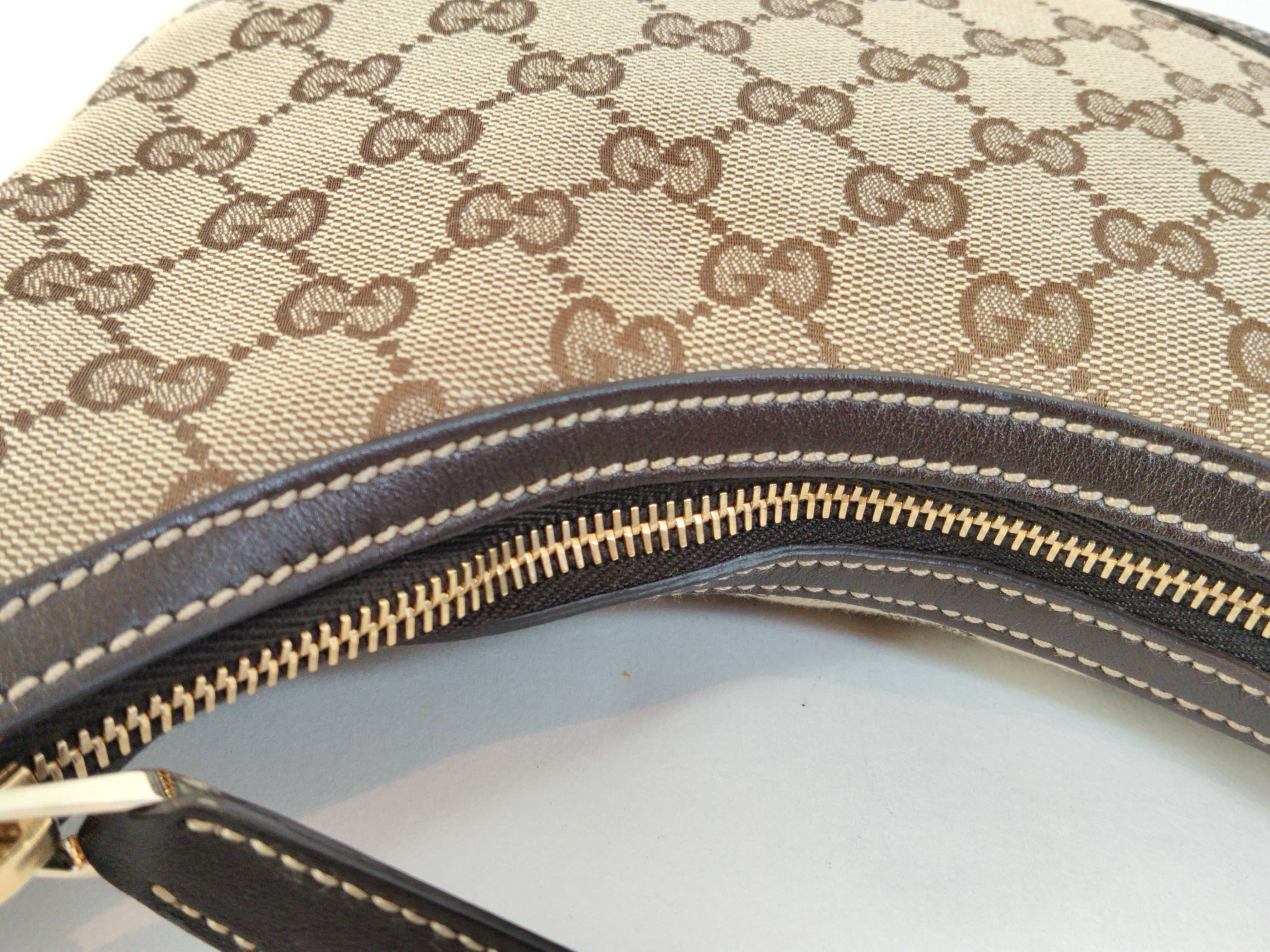 GG Canvas Interlocking One-Shoulder Bag 182489 Beige — view 8