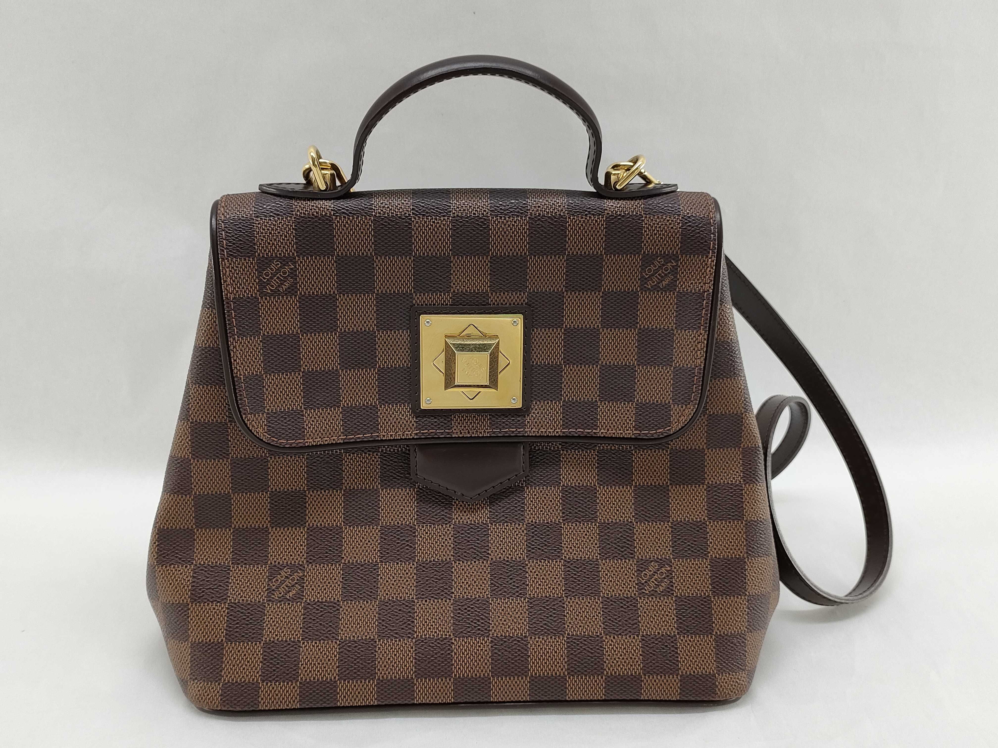 Damier Louis Vuitton Bergamo Damier Ebene Handbag N41167 Handbag