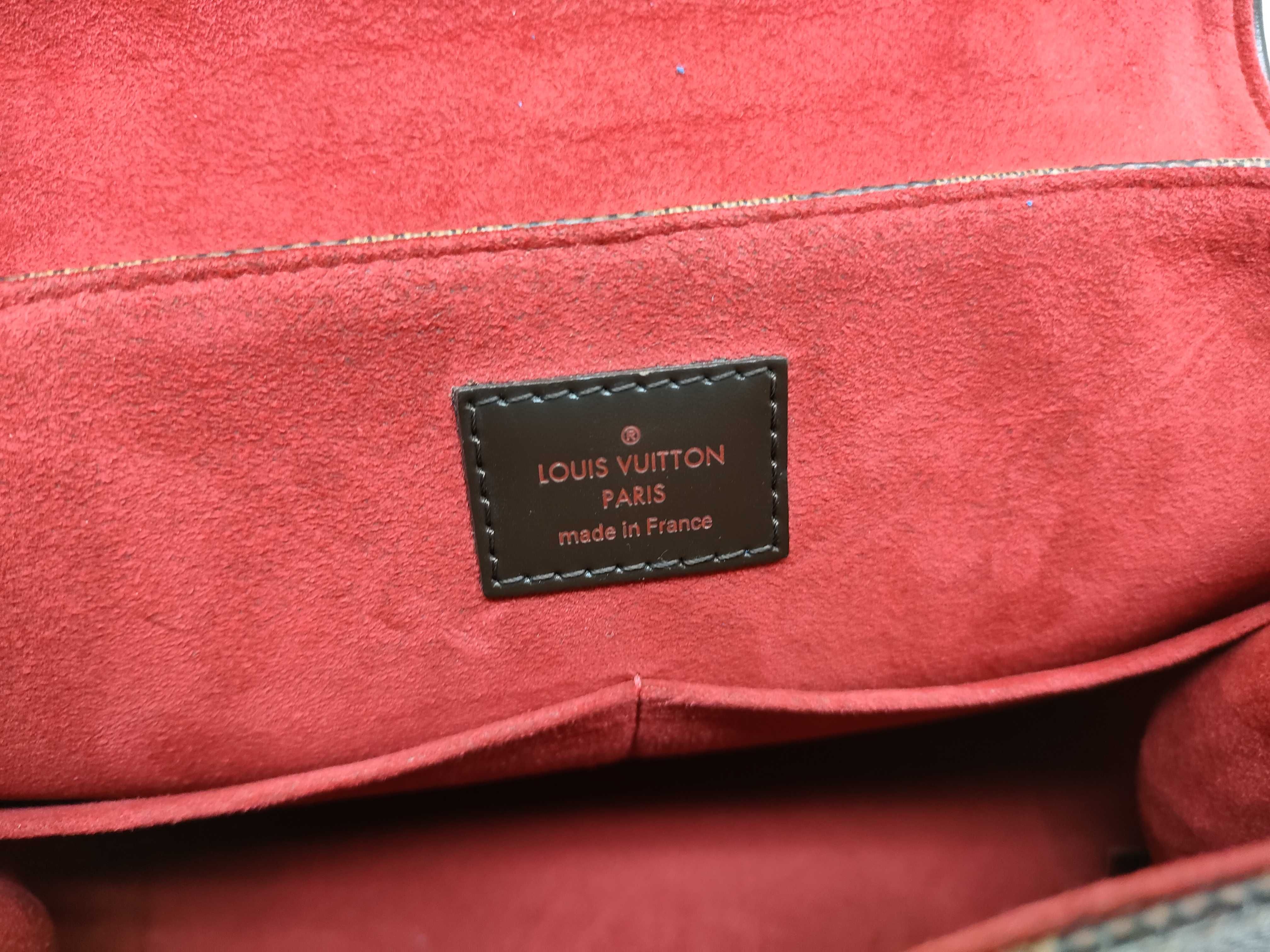 Damier Louis Vuitton Bergamo Damier Ebene Handbag N41167 Handbag — view 12
