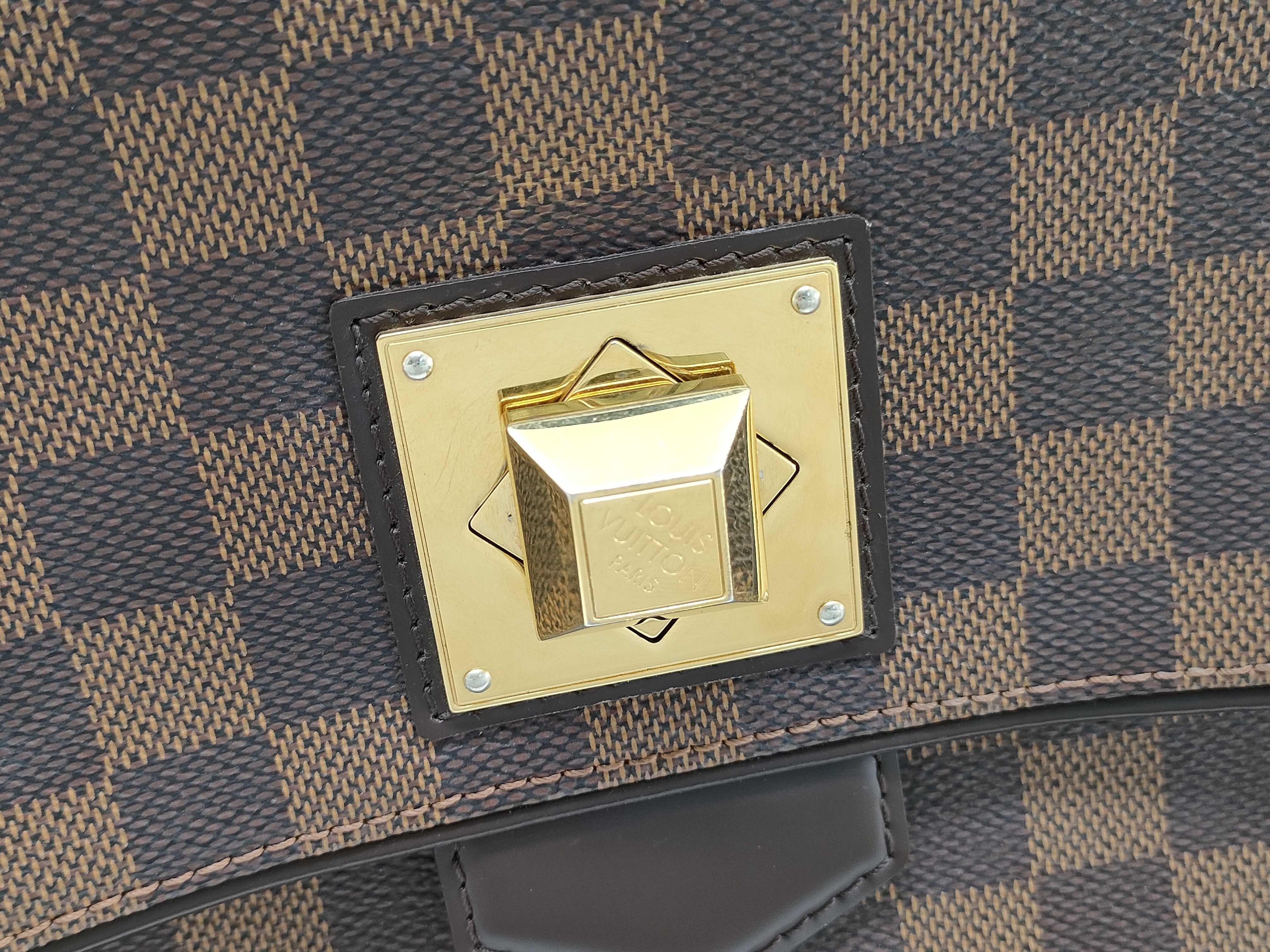 Damier Louis Vuitton Bergamo Damier Ebene Handbag N41167 Handbag — view 13