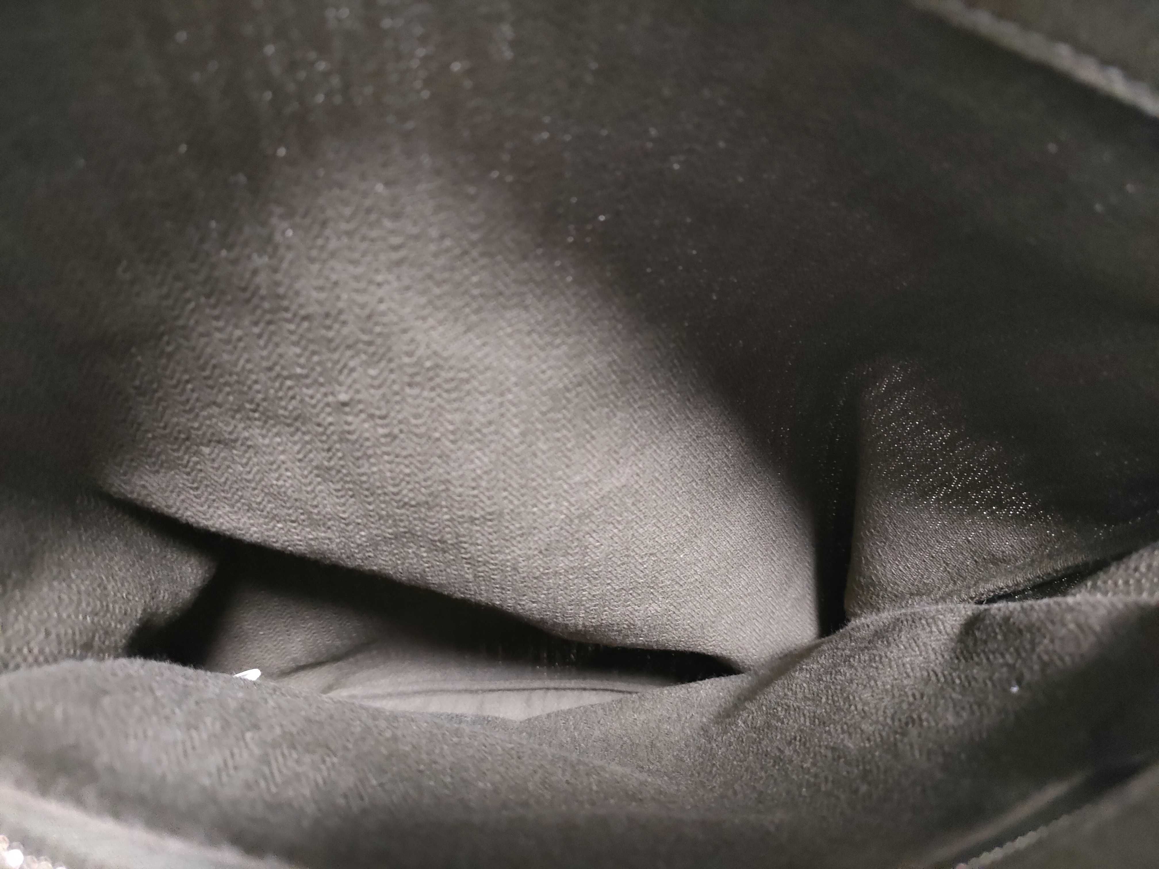 Marine Toile Chevron x Leather Tote Bag, Khaki, Silver Hardware, Y Stamp, 2020, Quick Checked. — view 9
