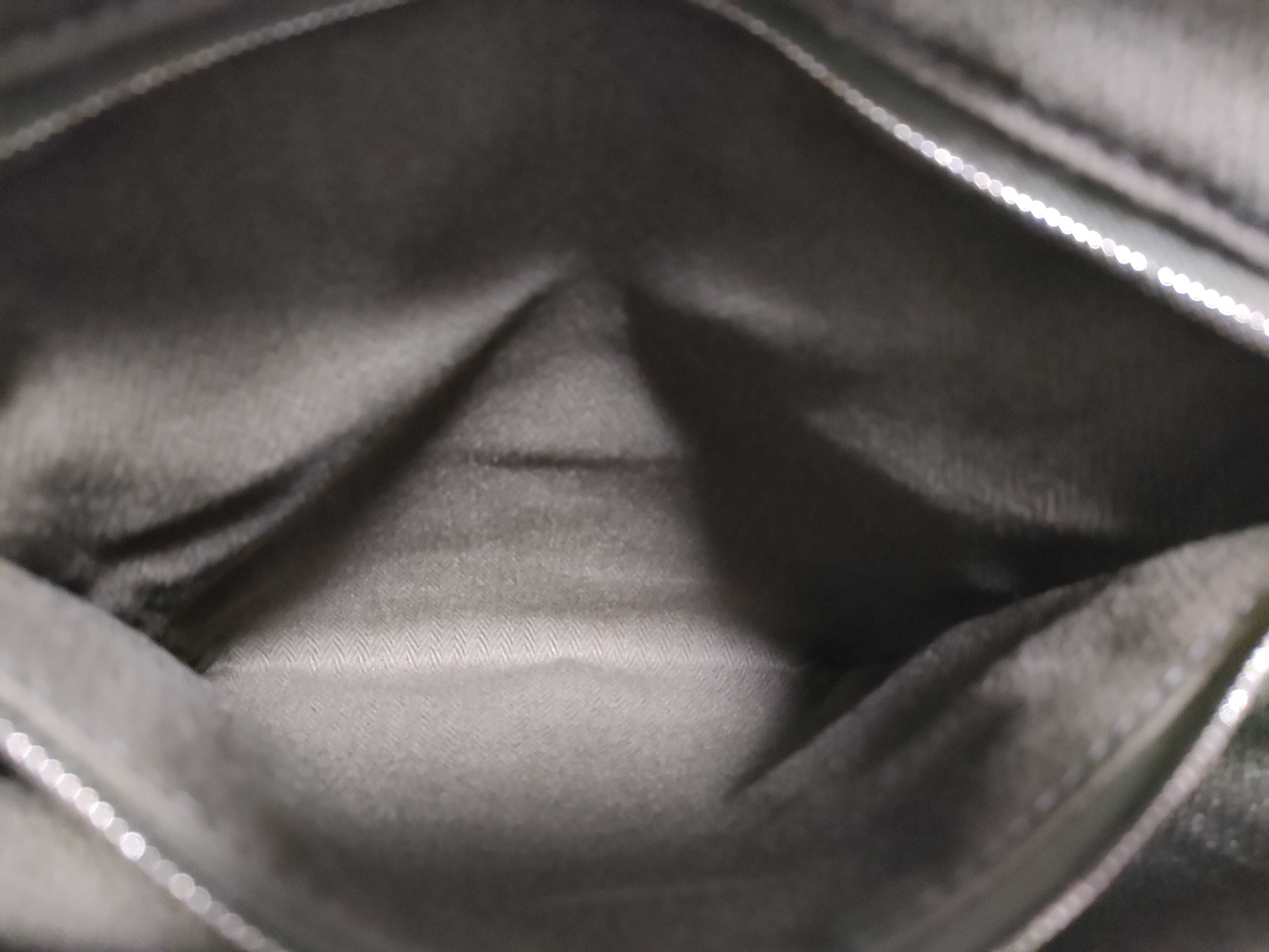 Marine Toile Chevron x Leather Tote Bag, Khaki, Silver Hardware, Y Stamp, 2020, Quick Checked. — view 10